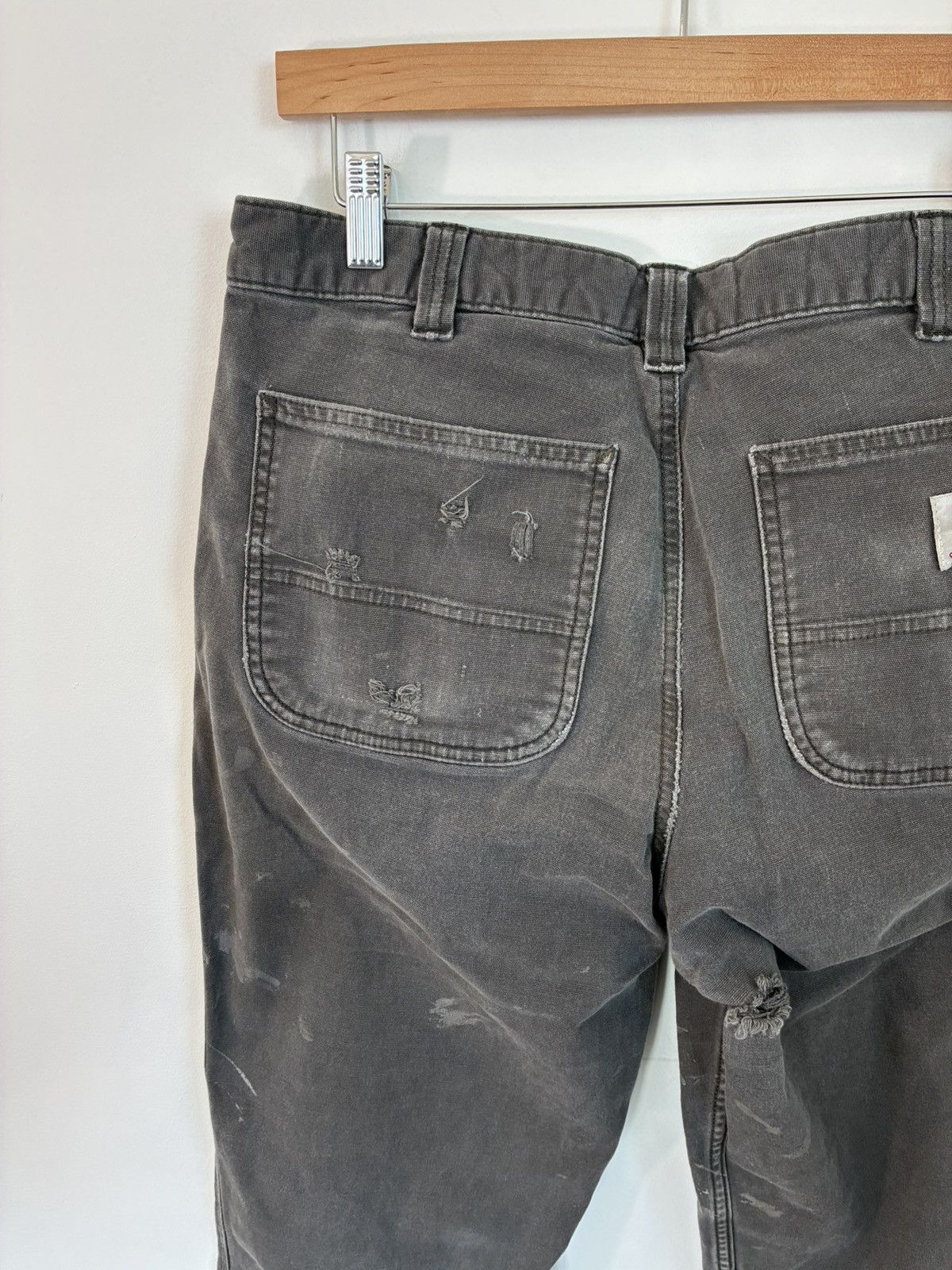 Carhartt Carhartt Thrashed Paint Stain Faded Work Pants Size US 34 / EU 50 - 9 Thumbnail