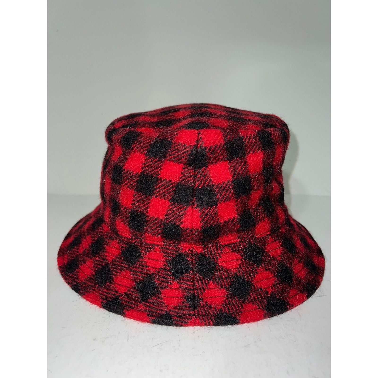 Celine Celine Paris Checkered Check Wool Sun Fall Bucket Hat M Size ONE SIZE - 7 Thumbnail