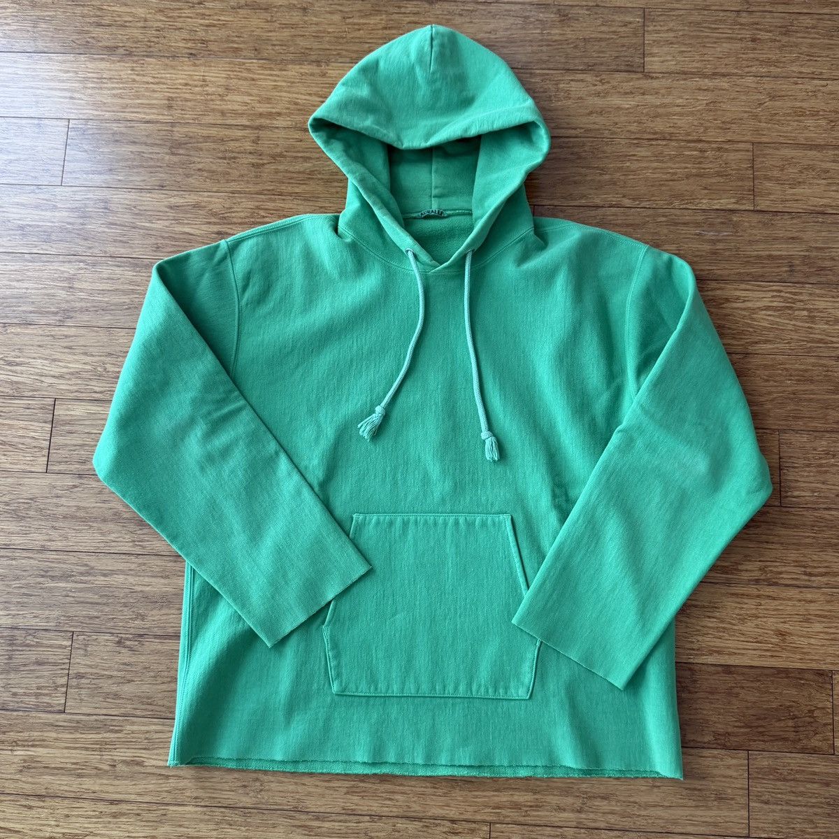 Auralee Auralee Pullover Hoodie, Bright Kelly Green, Size 4 (Med) Size US M / EU 48-50 / 2 - 1 Thumbnail