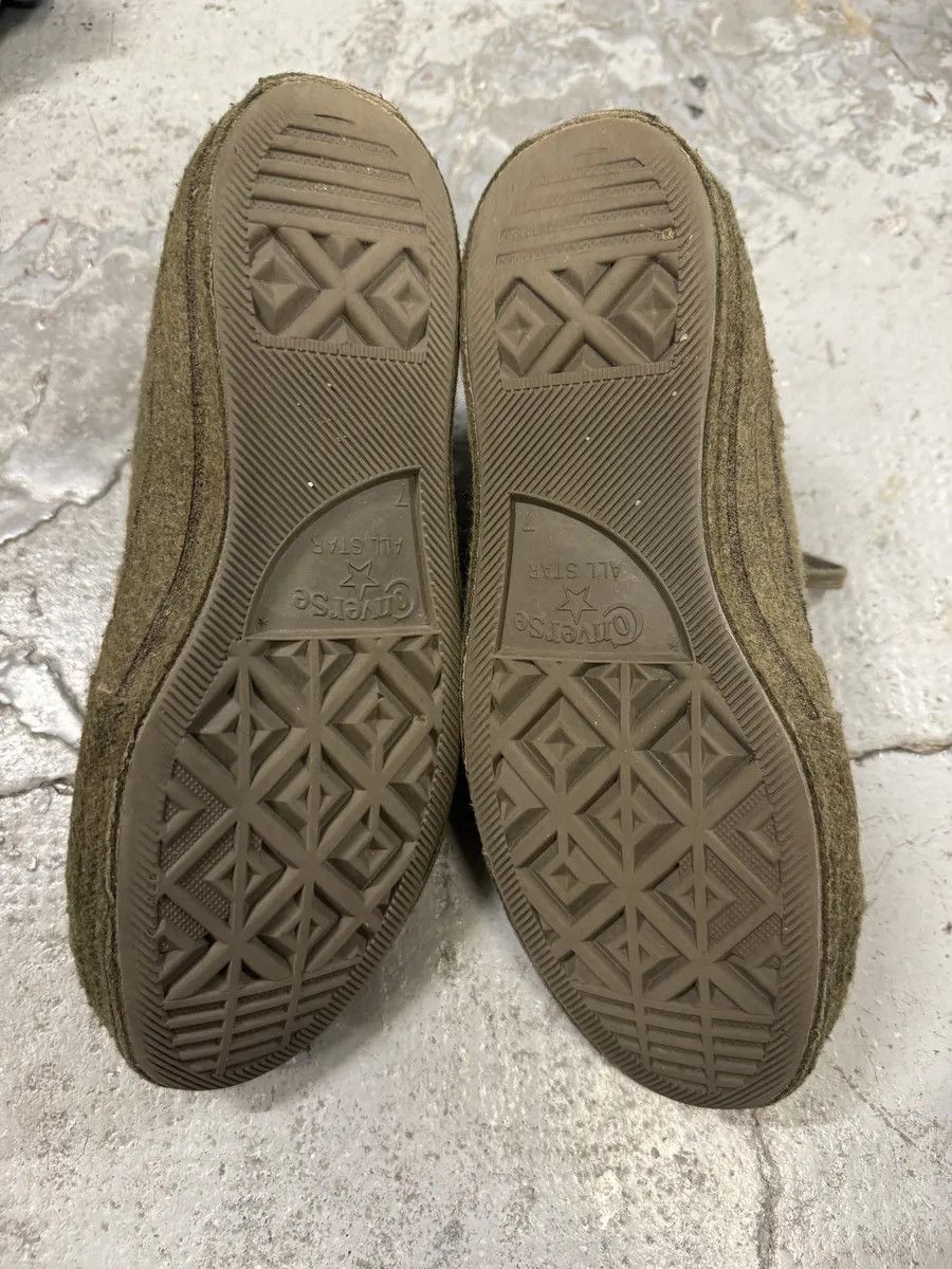 JW Anderson JW Anderson Converse Green High Mohair Shoes Size US 9 / IT 39 - 3 Thumbnail