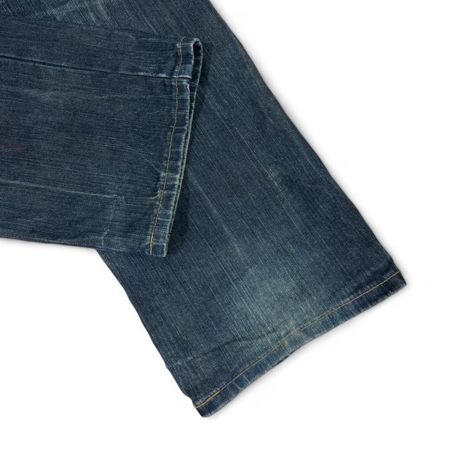 True Religion Vintage y2k style EDWIN Orange stitching design denim jeans Size US 31 - 8 Thumbnail