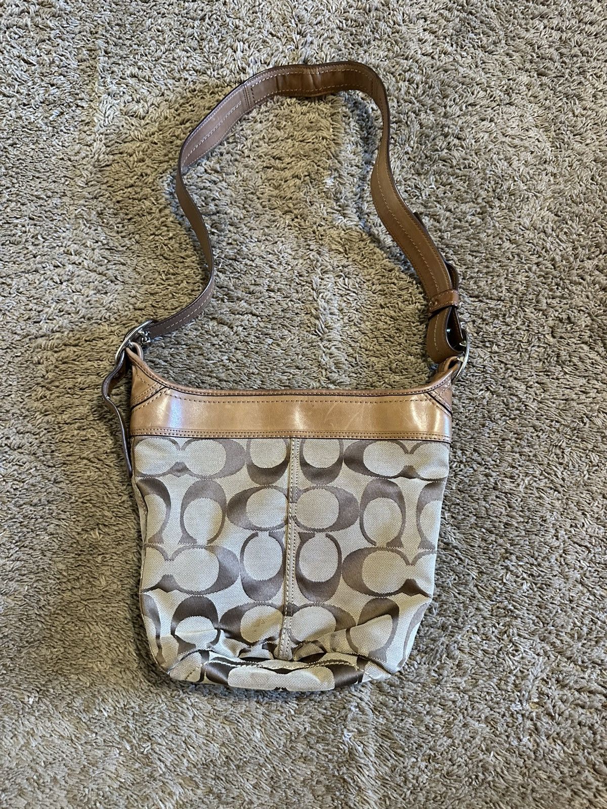Coach Vintage Coach “triple brown” shoulder purse 00s Size ONE SIZE - 7 Thumbnail