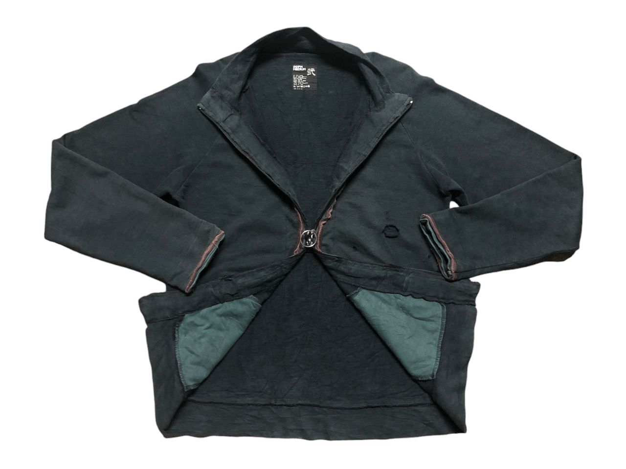 PPFM Vintage PPFM Distressed Sunfaded Sweater Zipper Size US M / EU 48-50 / 2 - 3 Thumbnail