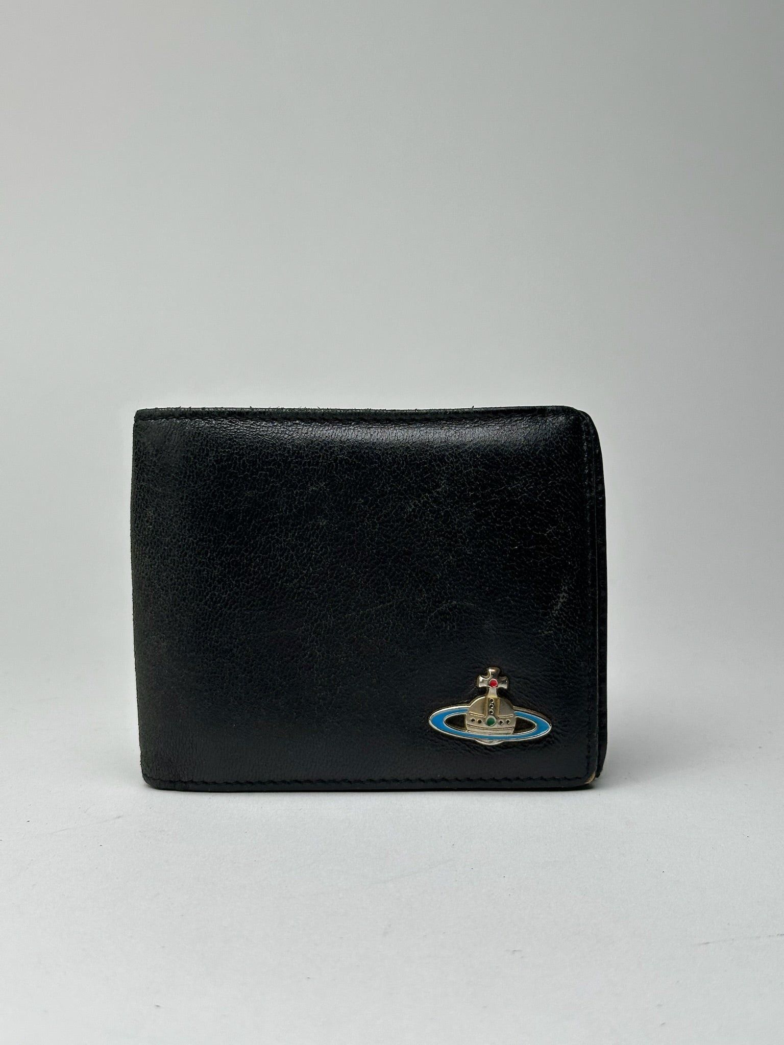 Vivienne Westwood Vintage foldable wallet leather black Size ONE SIZE - 1 Thumbnail