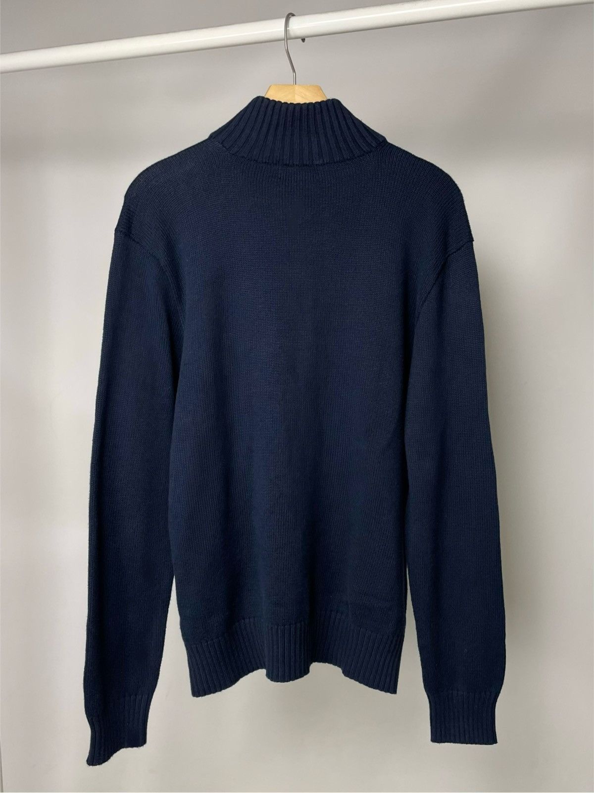 Polo Ralph Lauren Polo by Ralph Lauren High Collar Button up Blue Sweater Knit Size US M / EU 48-50 / 2 - 11 Thumbnail