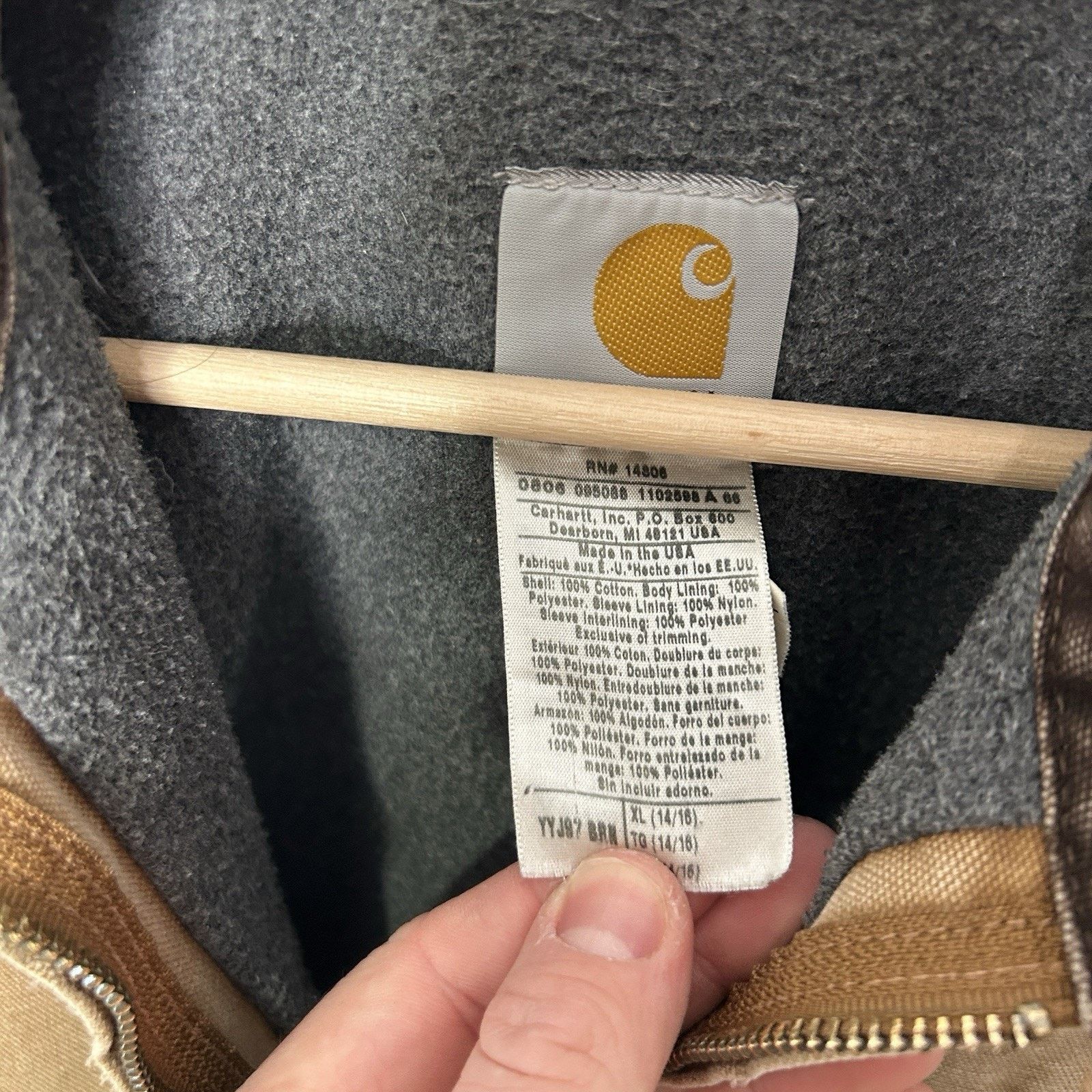 Carhartt Y2K Carhartt Sherpa-Lined Detroit Jacket “Brown” YYJ97 BRN Size XS / US 0-2 / IT 36-38 - 14 Thumbnail