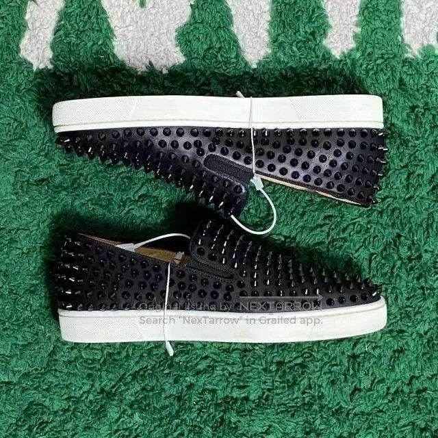 Christian Louboutin Christian Louboutin Black Velvet Red Sole Shoes. Size US 8.5 / IT 38.5 - 2 Thumbnail