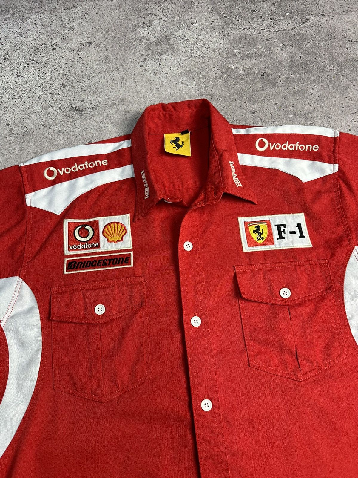 Ferrari × Vintage Vintage Ferrari Y2K Racing Jersey Shirt Formula Archival F-1 Size US XL / EU 56 / 4 - 5 Thumbnail