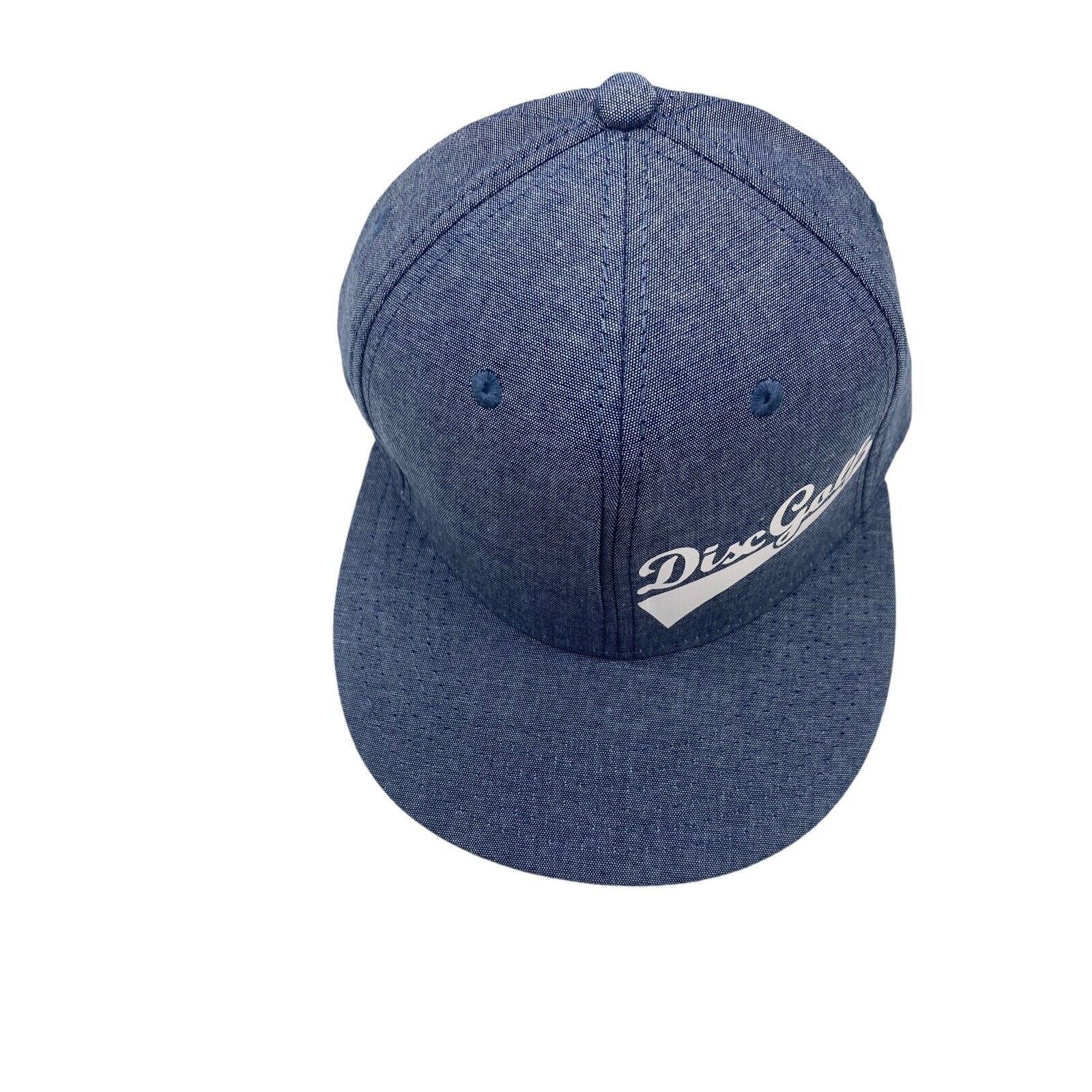 The Unbranded Brand Disc Golf Hat Cap Adjustable Snap Back Logo Blue Size ONE SIZE - 5 Thumbnail