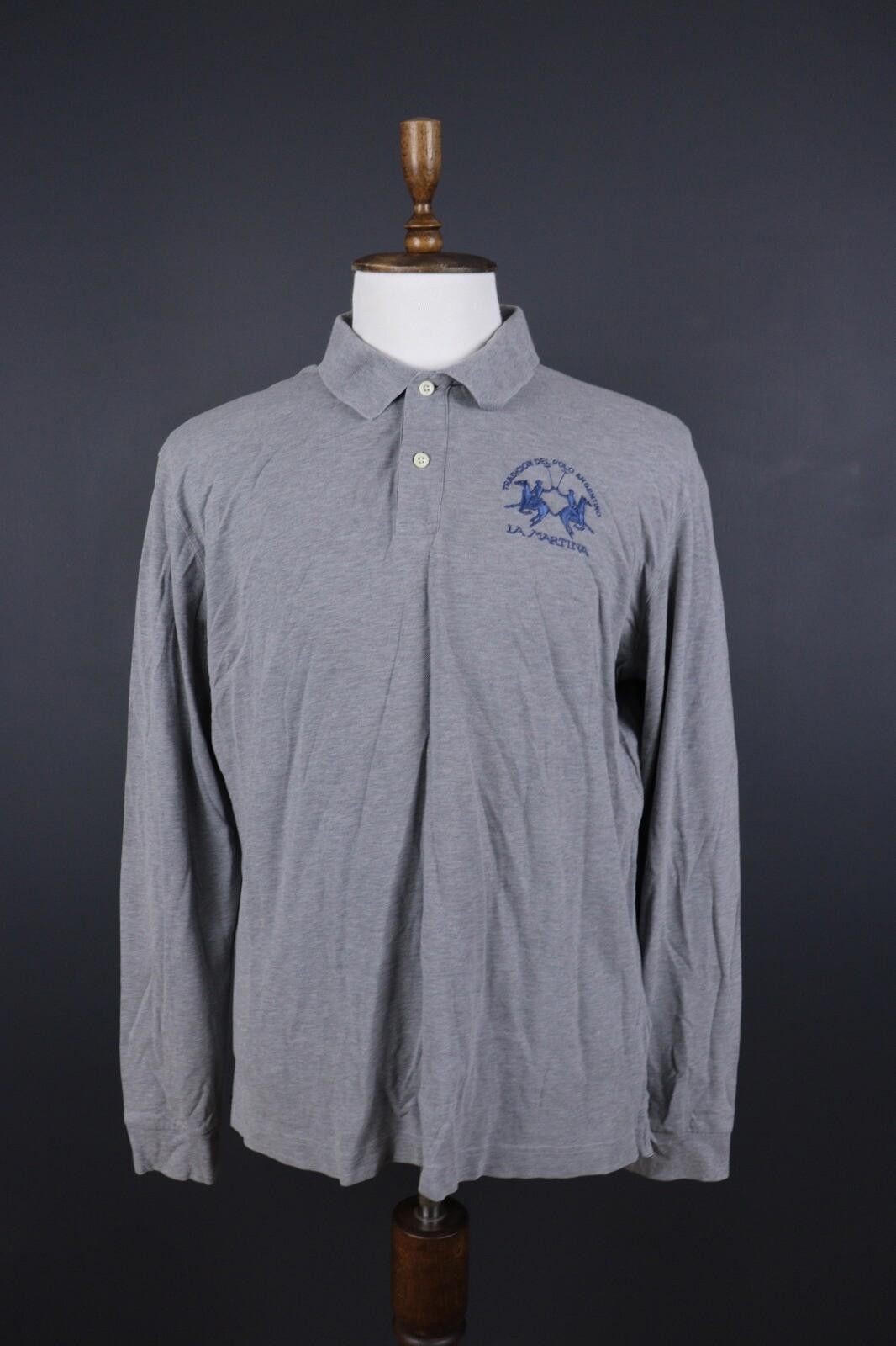 La Martina La Martina Buenos Aires Gray Rugby Polo Shirt Size XXL Size US XXL / EU 58 / 5 - 1 Thumbnail