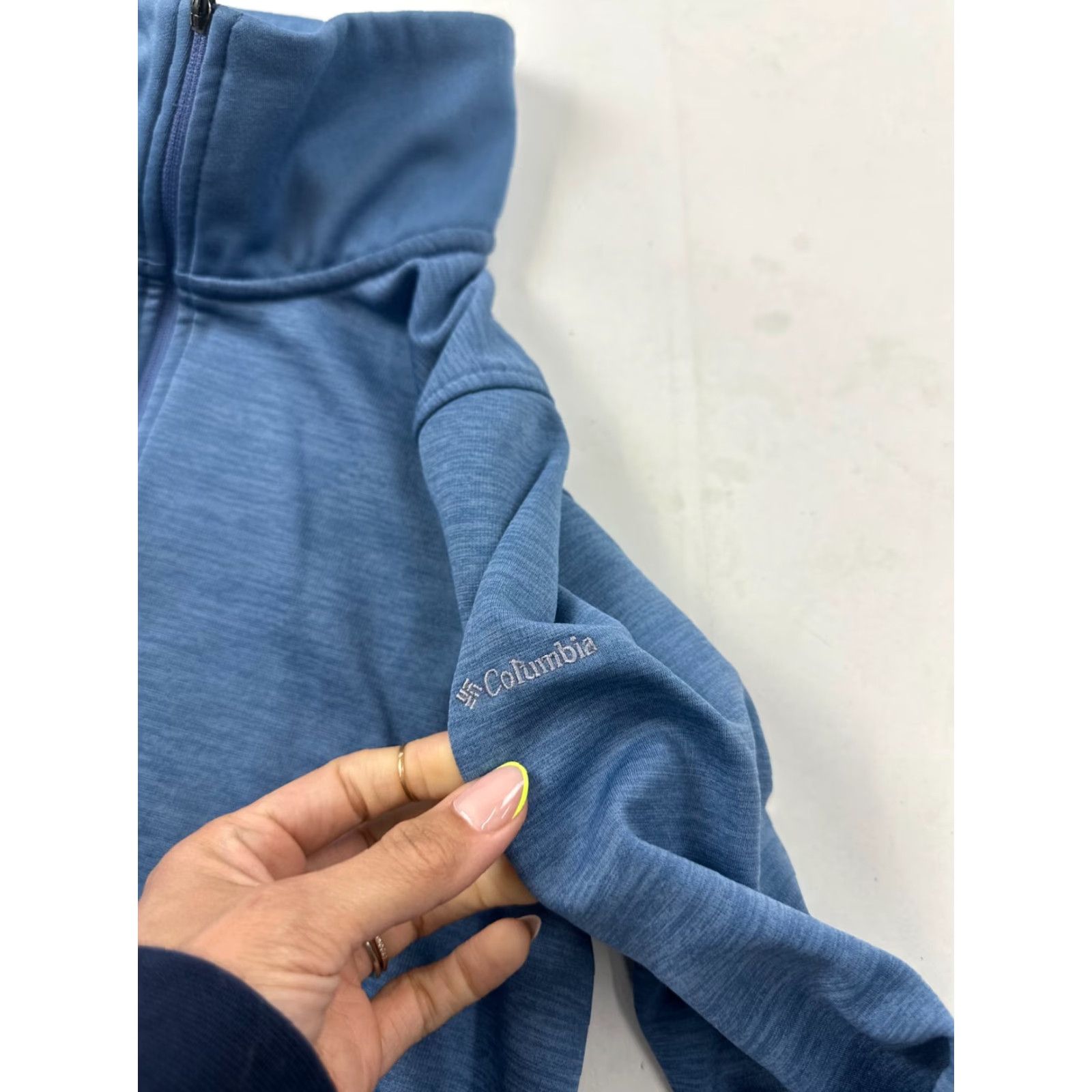 Vintage Columbia Sweatshirt Womens Large Blue Sunny Springs Long Sleeve 1/2 Zip Pullover Size L / US 10 / IT 46 - 4 Thumbnail