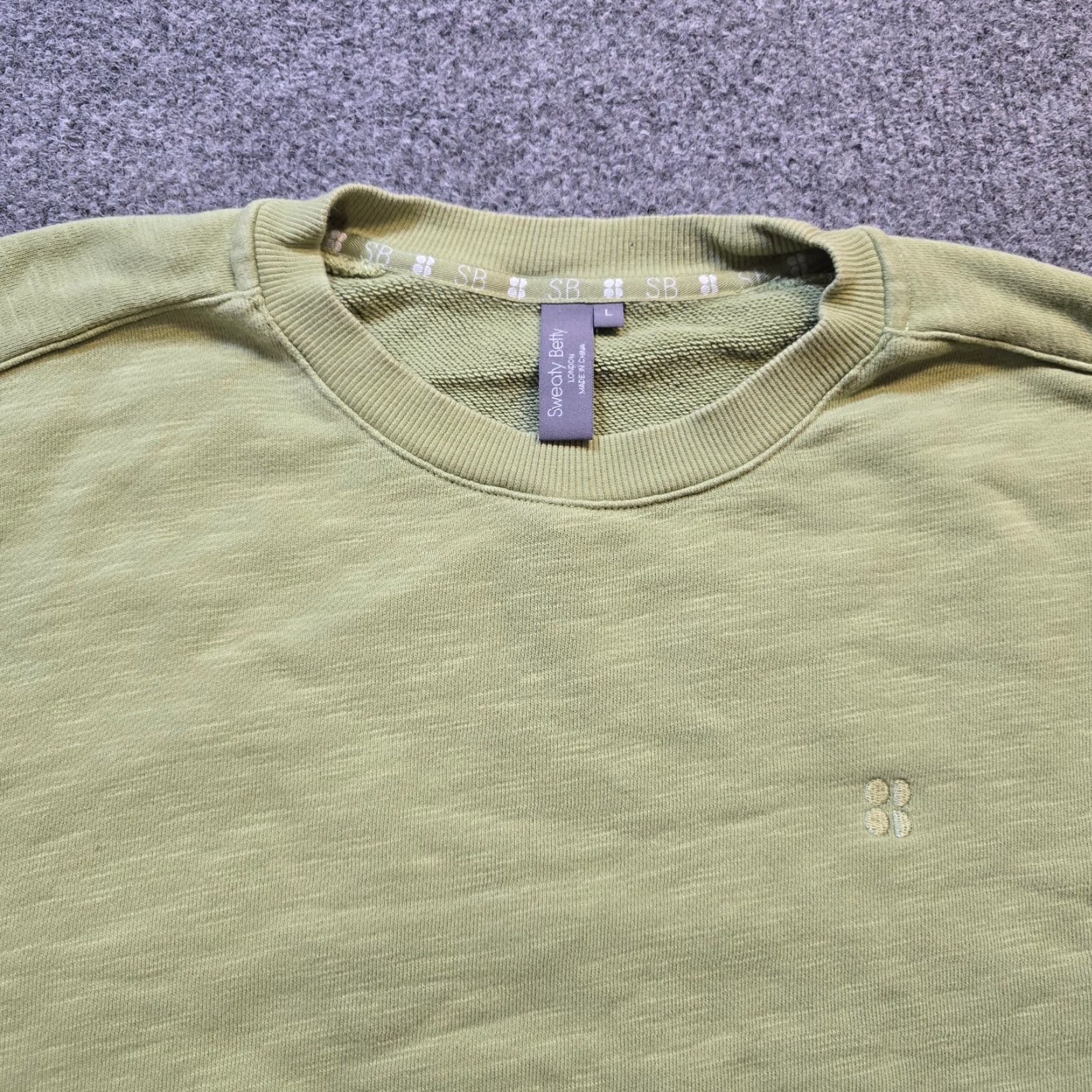 Sweaty Betty VINTAGE Sweaty Betty Sweater Womens L Green Crew Neck Long Sleeve Shirt Size L / US 10 / IT 46 - 2 Thumbnail