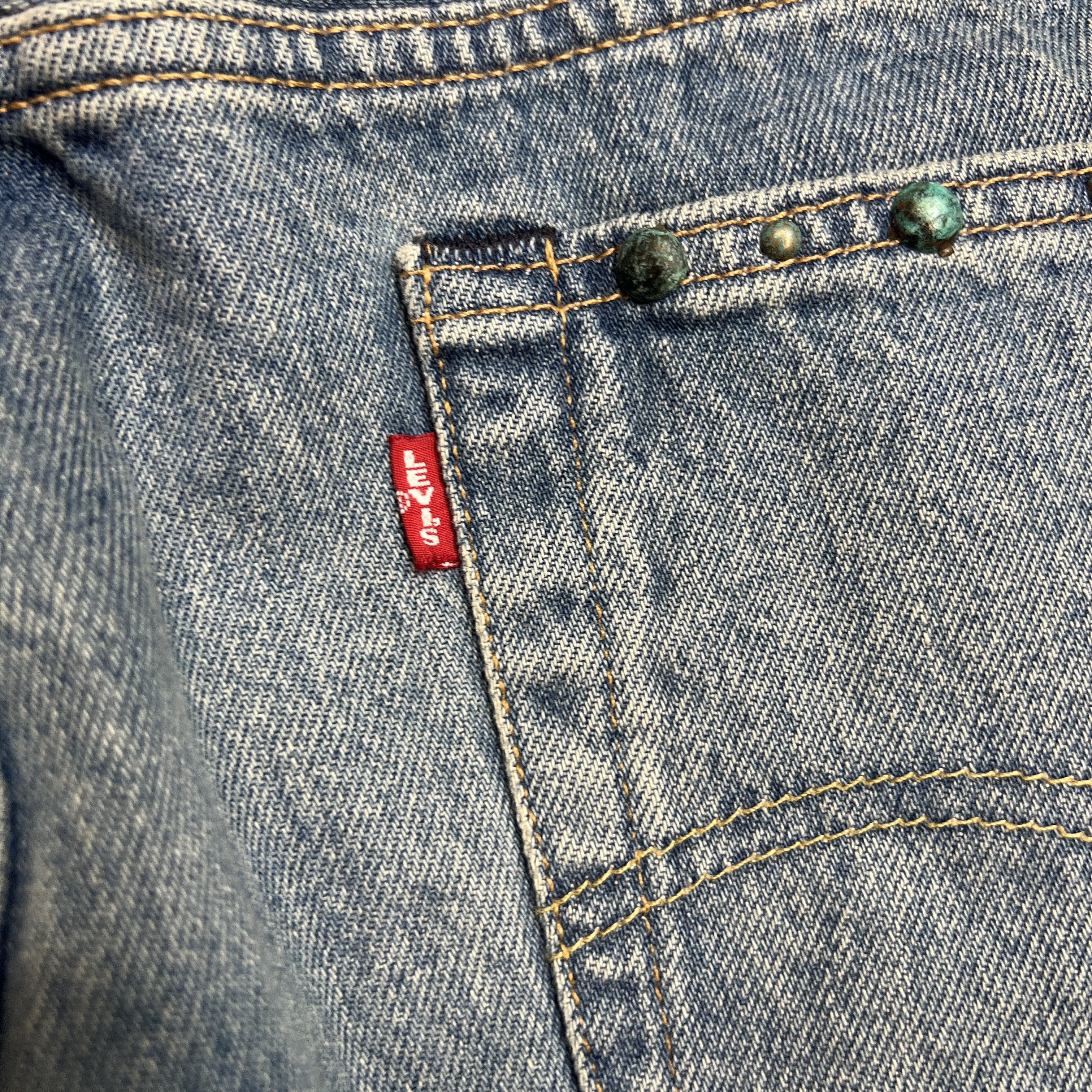 DENIM TEARS Denim Tears Levis Rhinestone Blue Jeans Wreath Print Size 38 Size US 38 / EU 54 - 8 Thumbnail