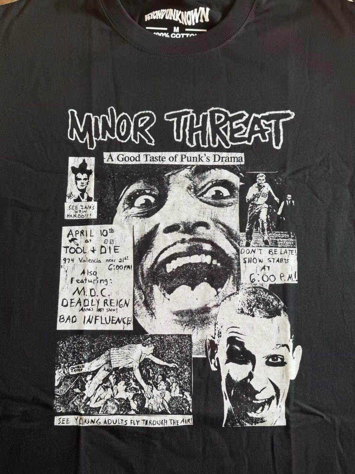 Vintage Hardcore Band "Minor Threat" Graphics Printed Casual T Shirt Size US L / EU 52-54 / 3 - 6 Thumbnail