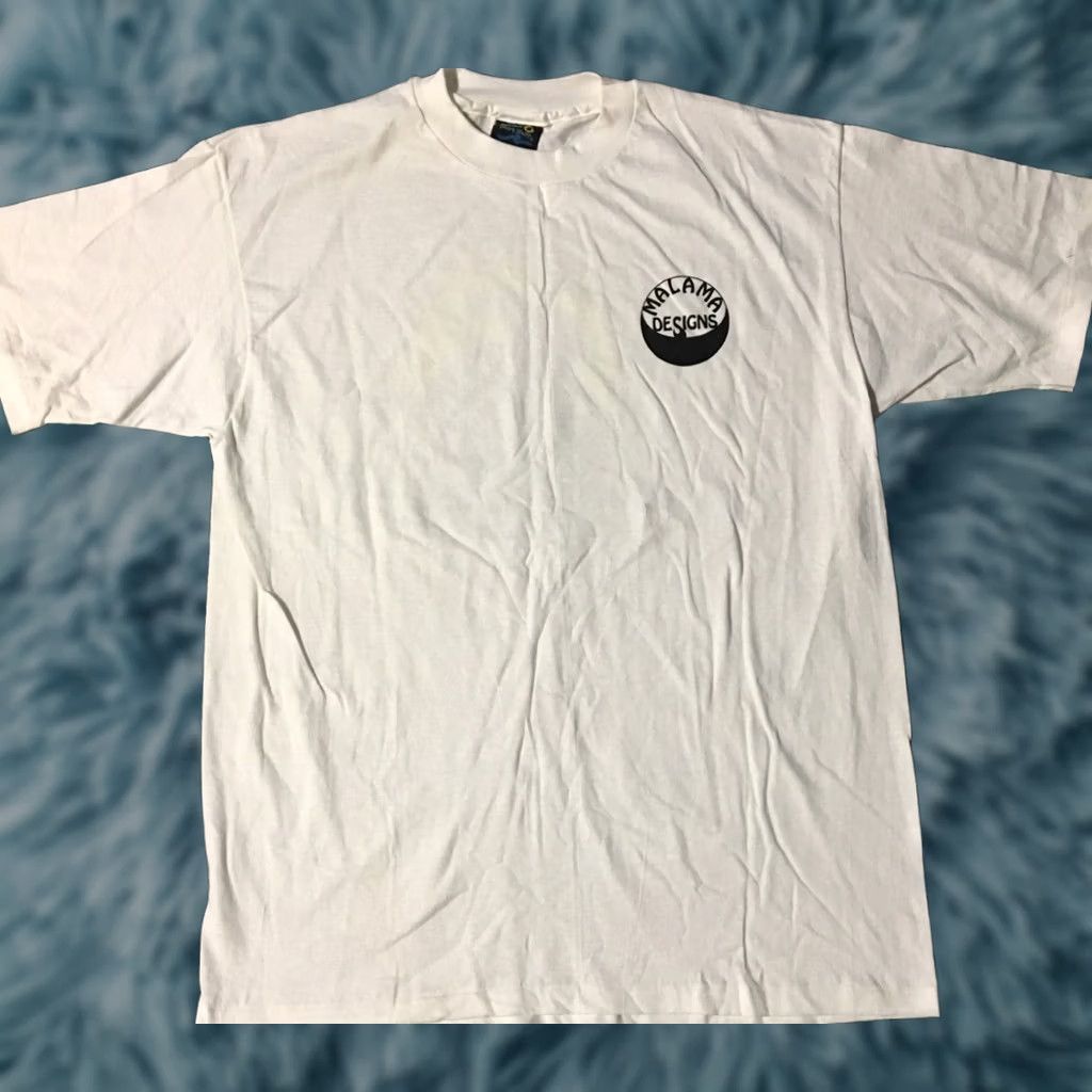 Vintage VINTAGE Hawaii Shirt Shop T-Shirt Mens L White 90s Solar Eclipse Beach USA Surf Sun Kona Eclipse Size US L / EU 52-54 / 3 - 1 Thumbnail