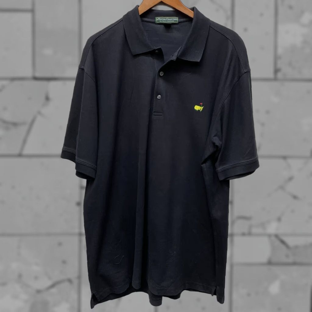 Vintage Masters Polo Mens XL Black 100% Cotton Two-Ply Mercerized Pima Masters Collection Shirt Size US XL / EU 56 / 4 - 1 Thumbnail