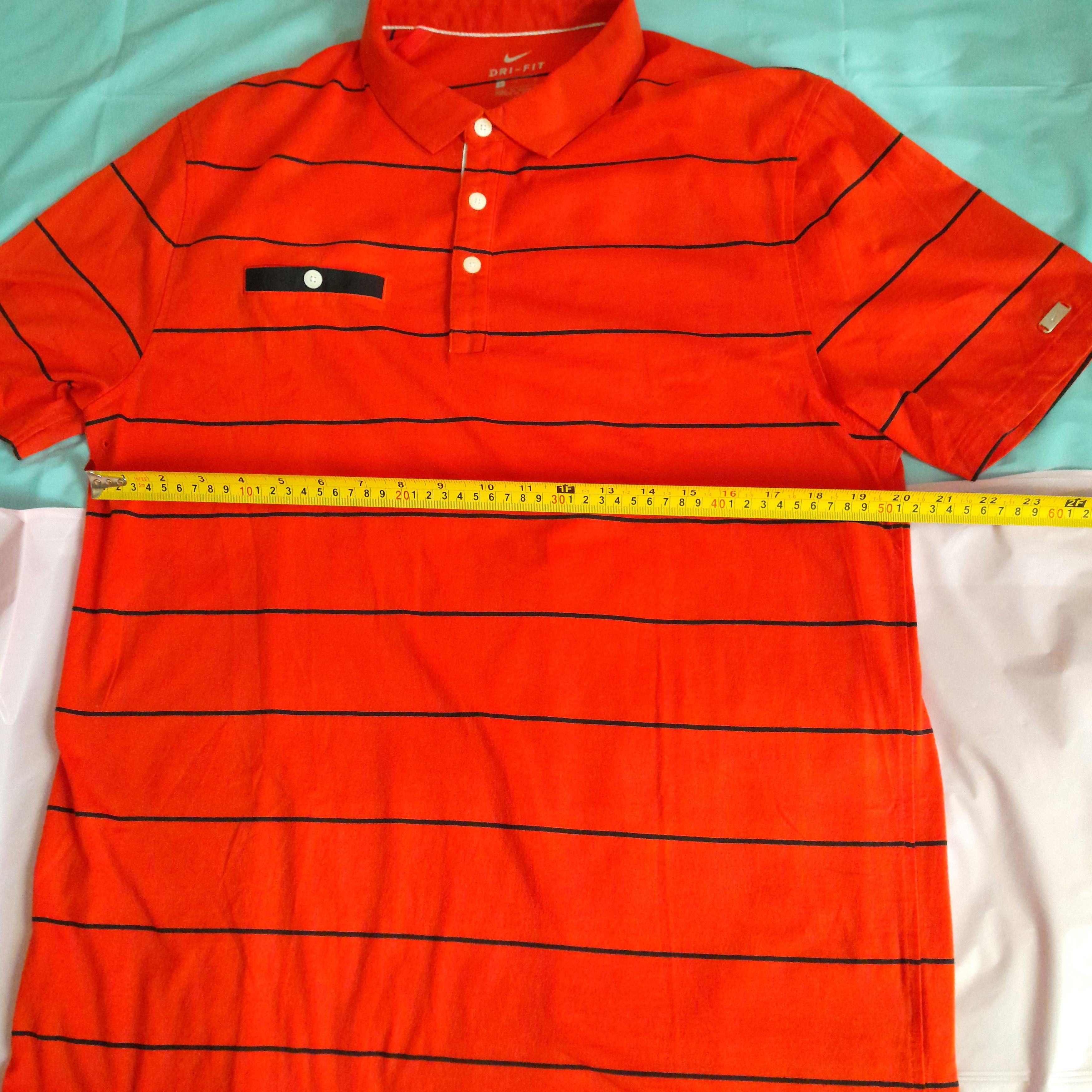Nike Nike Dry Fit Polo Shirt Men’s Red Striped Short Sleeve Size US L / EU 52-54 / 3 - 5 Thumbnail