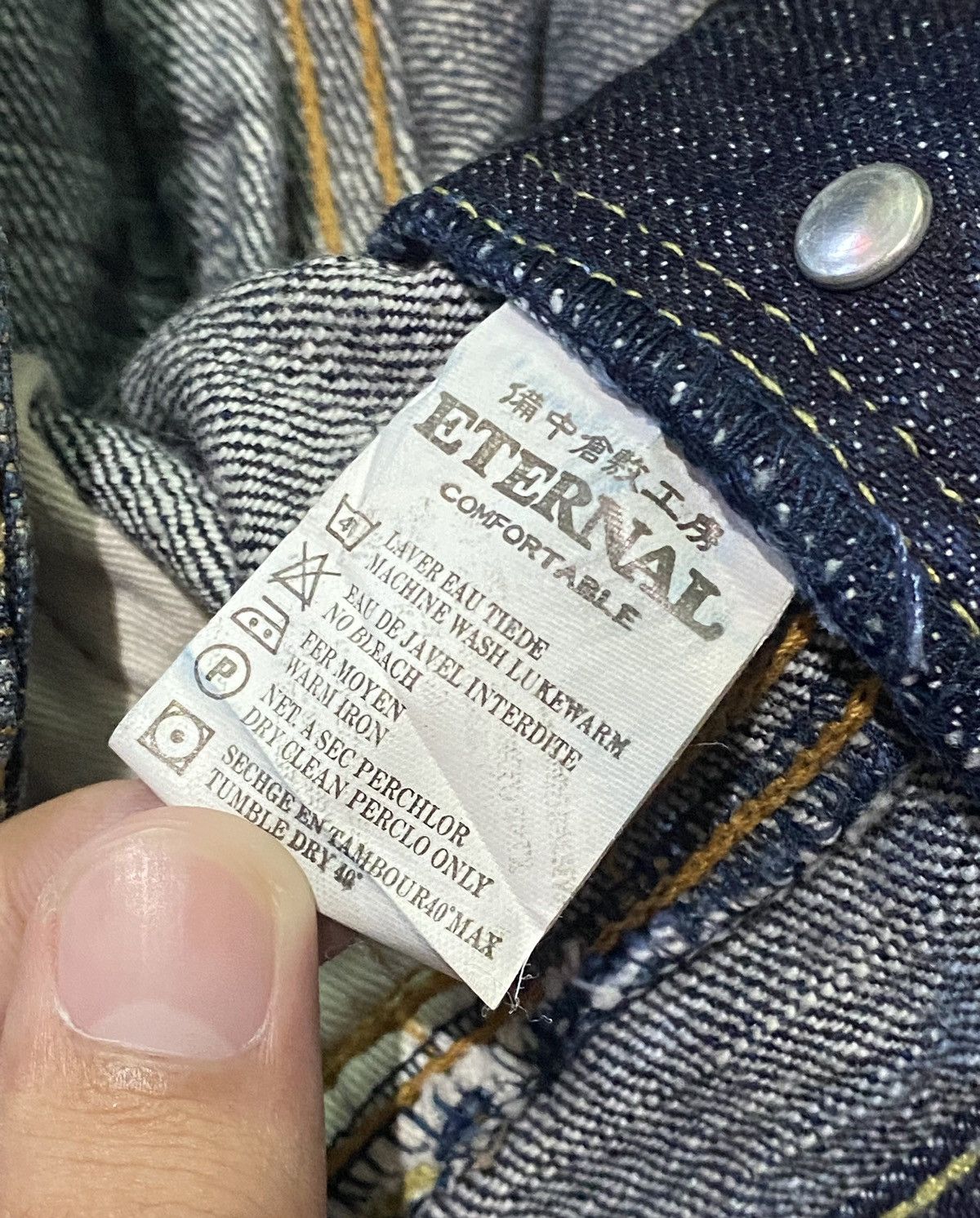 Eternal × Vintage Vintage Eternal Straight Cut Denim Pants Size US 32 / EU 48 - 7 Thumbnail