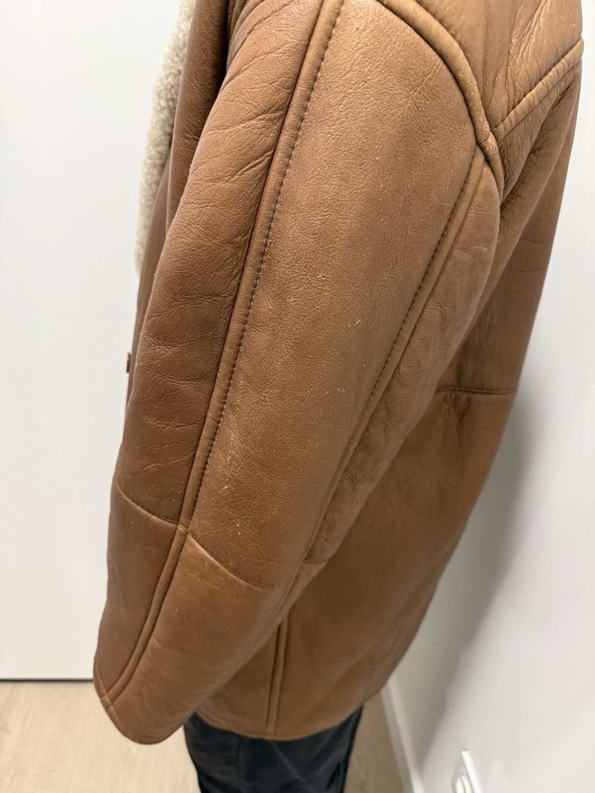 Gianfranco Ferre Gianfranco Ferre Vintage Jacket Leather Shearling Coat Size US L / EU 52-54 / 3 - 11 Thumbnail