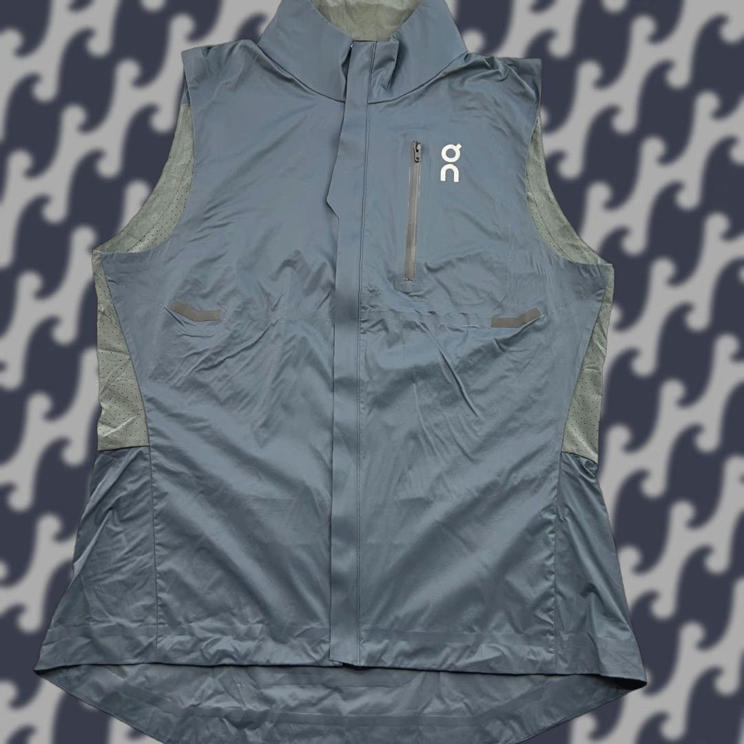 Vintage ON CloudsWeather Vest Womens Large Gray Sleeveless Gilet Jacket On Running On Clouds Regular Women's Vest Weather Vest Gray Large Wool? Size L / US 10 / IT 46 - 1 Thumbnail