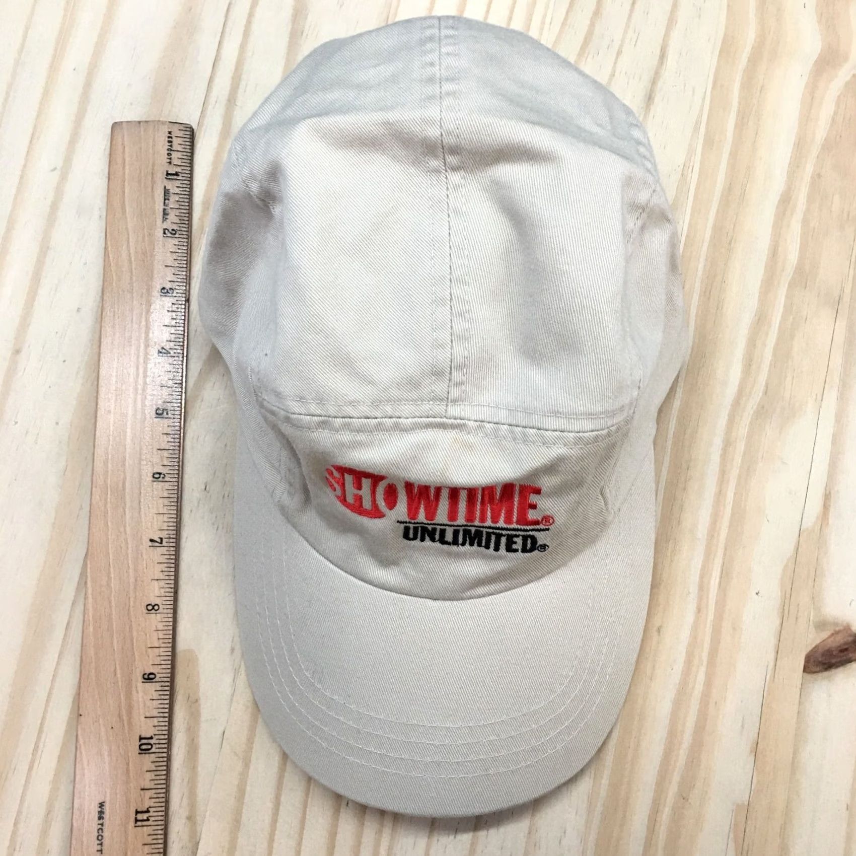 Vintage Showtime Unlimited Baseball Cap Hat Mens One Size Beige Adjustable Embroidered Size ONE SIZE - 3 Thumbnail