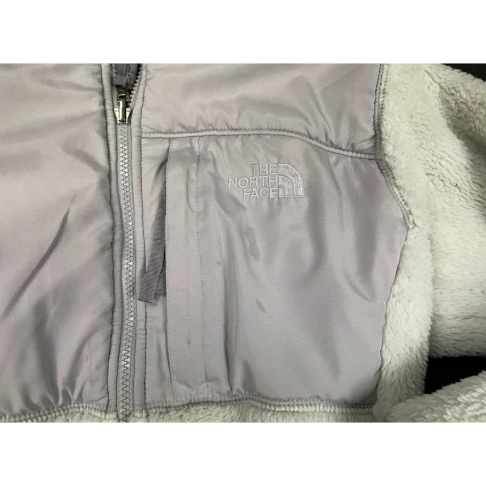 The North Face The North Face Women's Small Light Gray Full-Zip Fleece Jacket Soft Fuzzy Size S / US 4 / IT 40 - 4 Thumbnail
