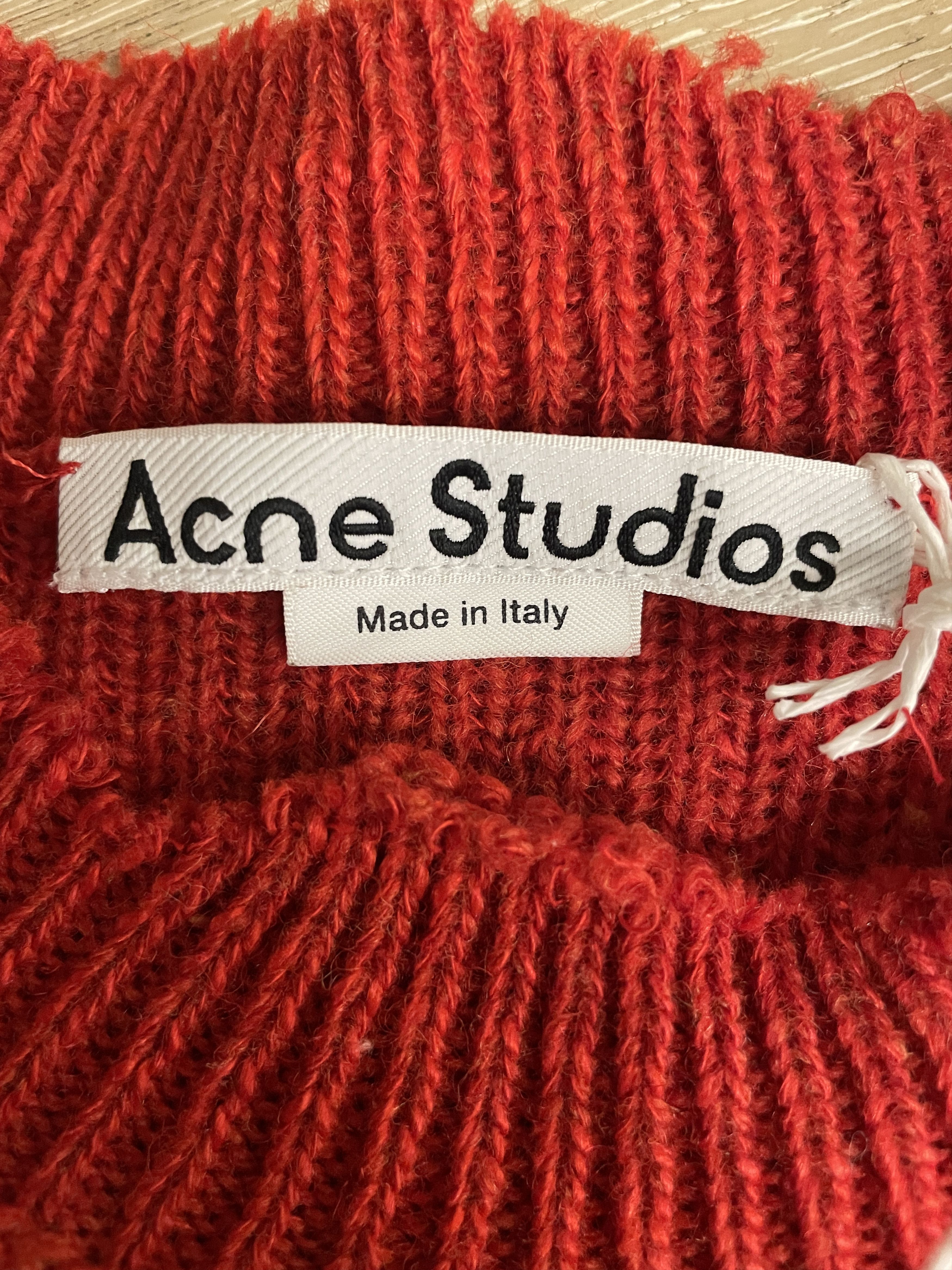 Acne Studios $740 Acne Studios Distressed Crop Knit Sweater Size S / US 4 / IT 40 - 3 Thumbnail