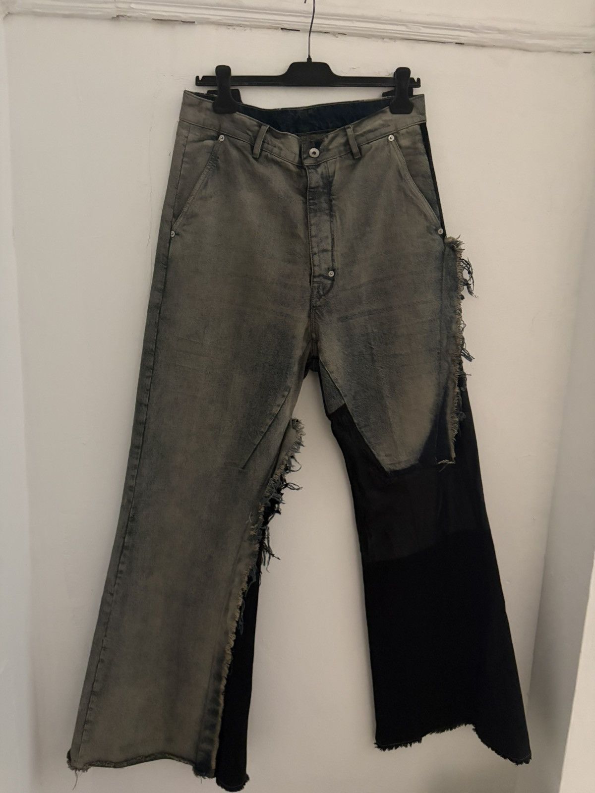 Rick Owens NWOT Rick Owens Jim Slim Bootcut Woven denim Trousers 