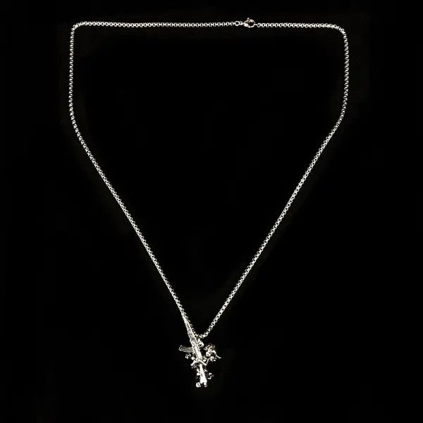 Jewelry Angel Necklace Punk Y2K Chain Size ONE SIZE - 4 Thumbnail