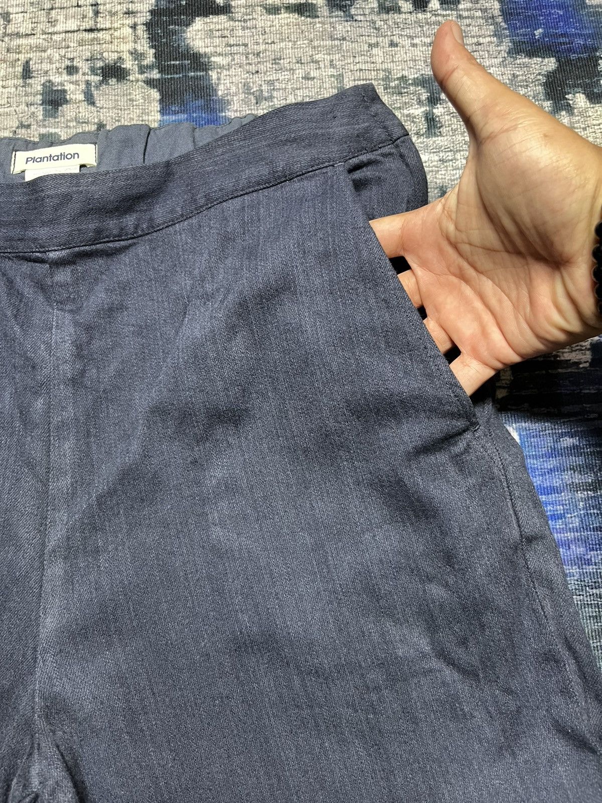 Designer × Issey Miyake × Japanese Brand ⚡️STEALS⚡️Plantation issey Miyake Stripe Side zip Khakis Pants Size US 33 - 5 Thumbnail