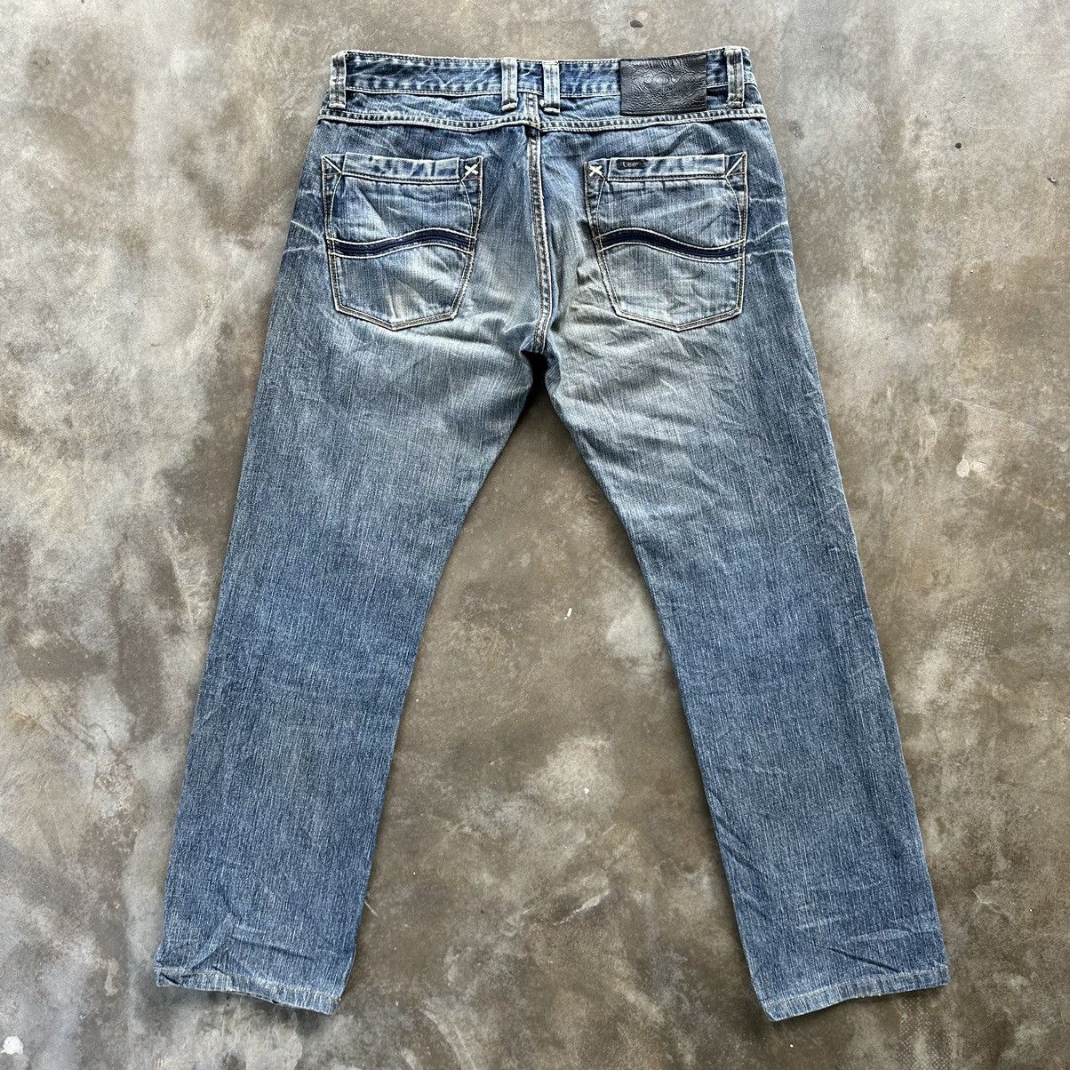 Japanese Brand 🔥W34x28 Vintage Lee Faded Denim Jean Pant Size US 34 / EU 50 - 11 Thumbnail