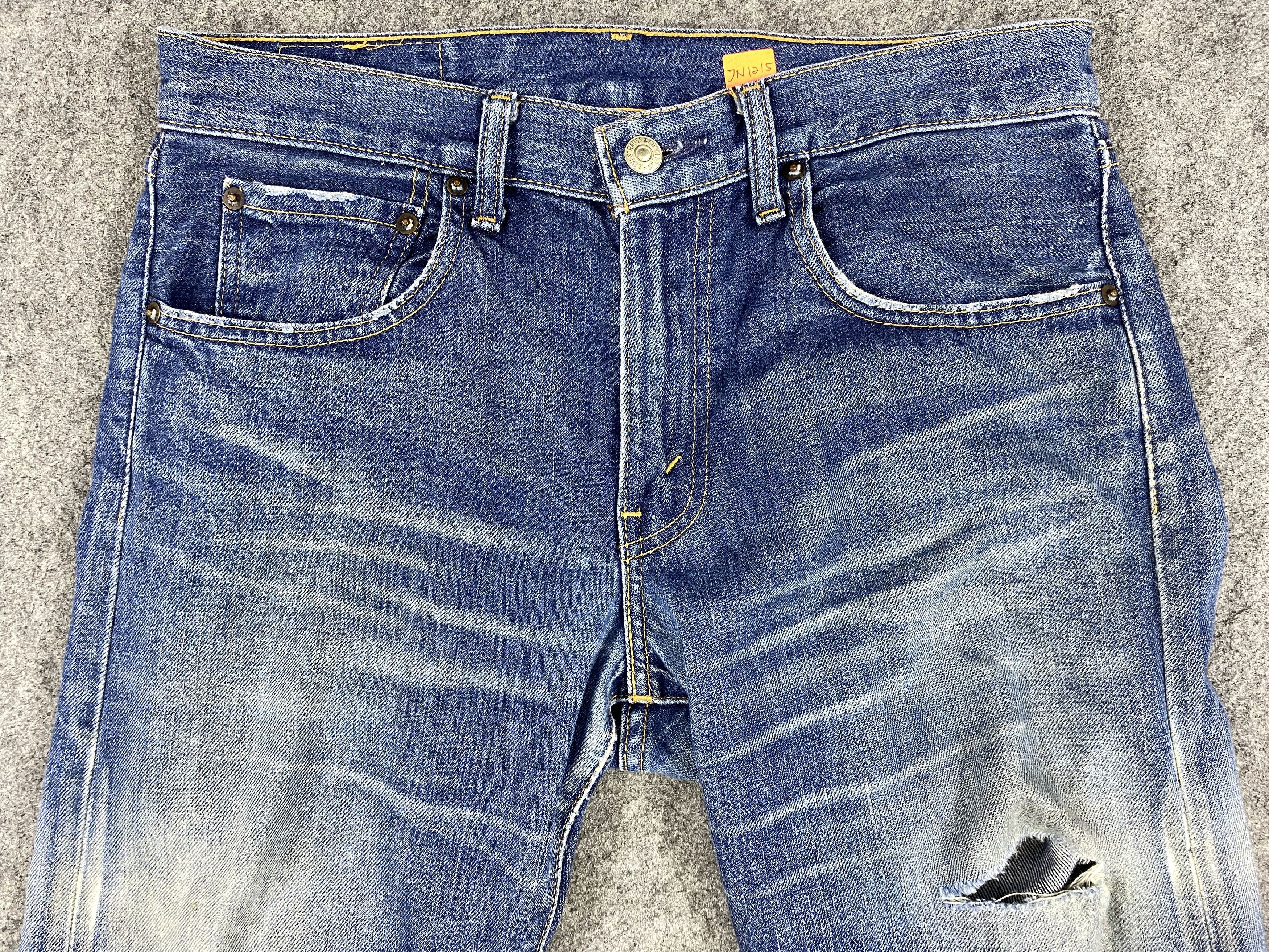 Levi's Blue Distressed Vintage Levi's 505 32x30.5 Denim -JN1215 Size US 32 / EU 48 - 3 Thumbnail
