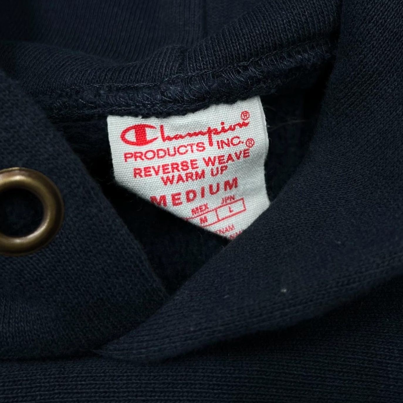 Champion VINTAGE CHAMPION Reverse Weave Embroidered Logo Spellout Pullover Hoodie Men S Black Small Embroidered Logo Hands? Size US S / EU 44-46 / 1 - 4 Thumbnail