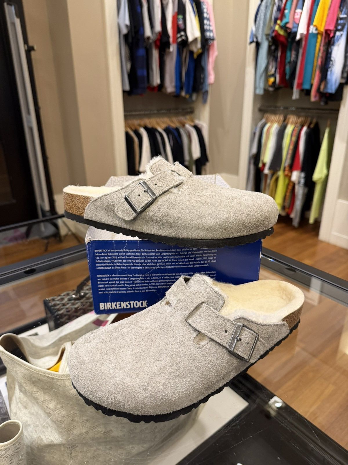 Birkenstock Birkenstock Boston Sherling Clogs w Buckle Size US 9 / EU 42 - 1 Thumbnail