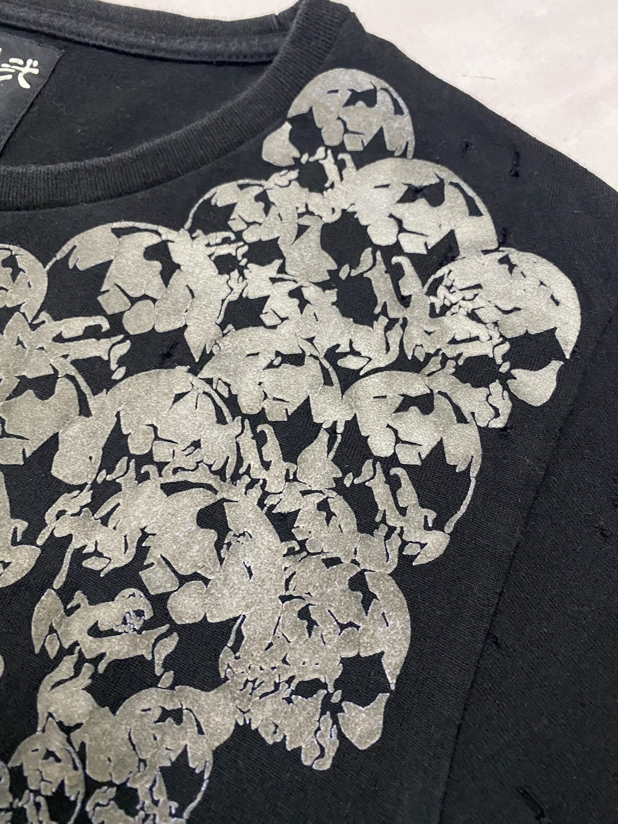 Japanese Brand 💥RARE💥 PPFM Skulls Distress / Bullets Sedi Punk Tee Size US M / EU 48-50 / 2 - 3 Thumbnail