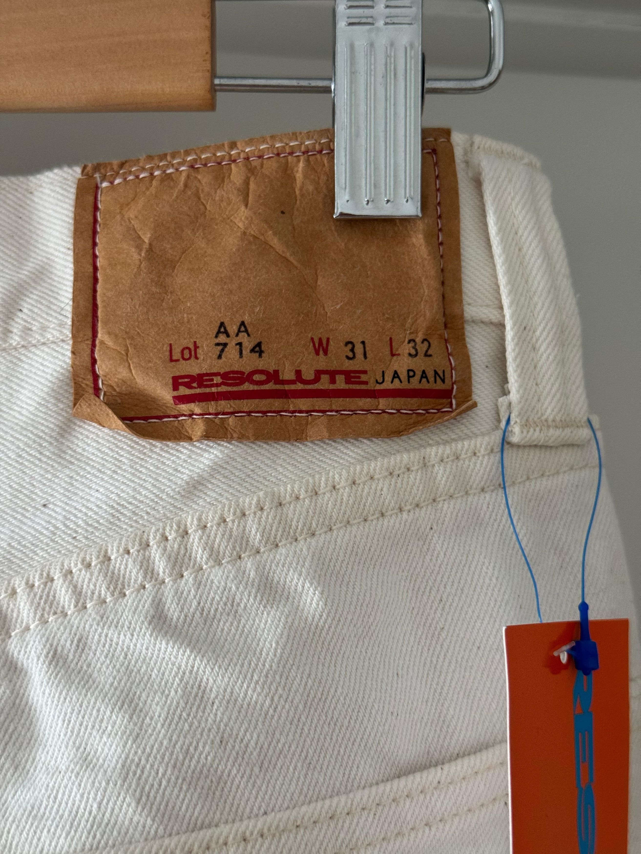RESOLUTE AA714 White Denim 31/32 Size US 31 - 2 Thumbnail