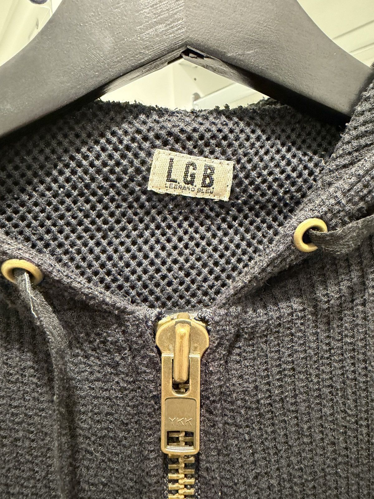 Le Grande Bleu (L.G.B.) LGB waffle knit hoodie Size S / US 4 / IT 40 - 3 Thumbnail