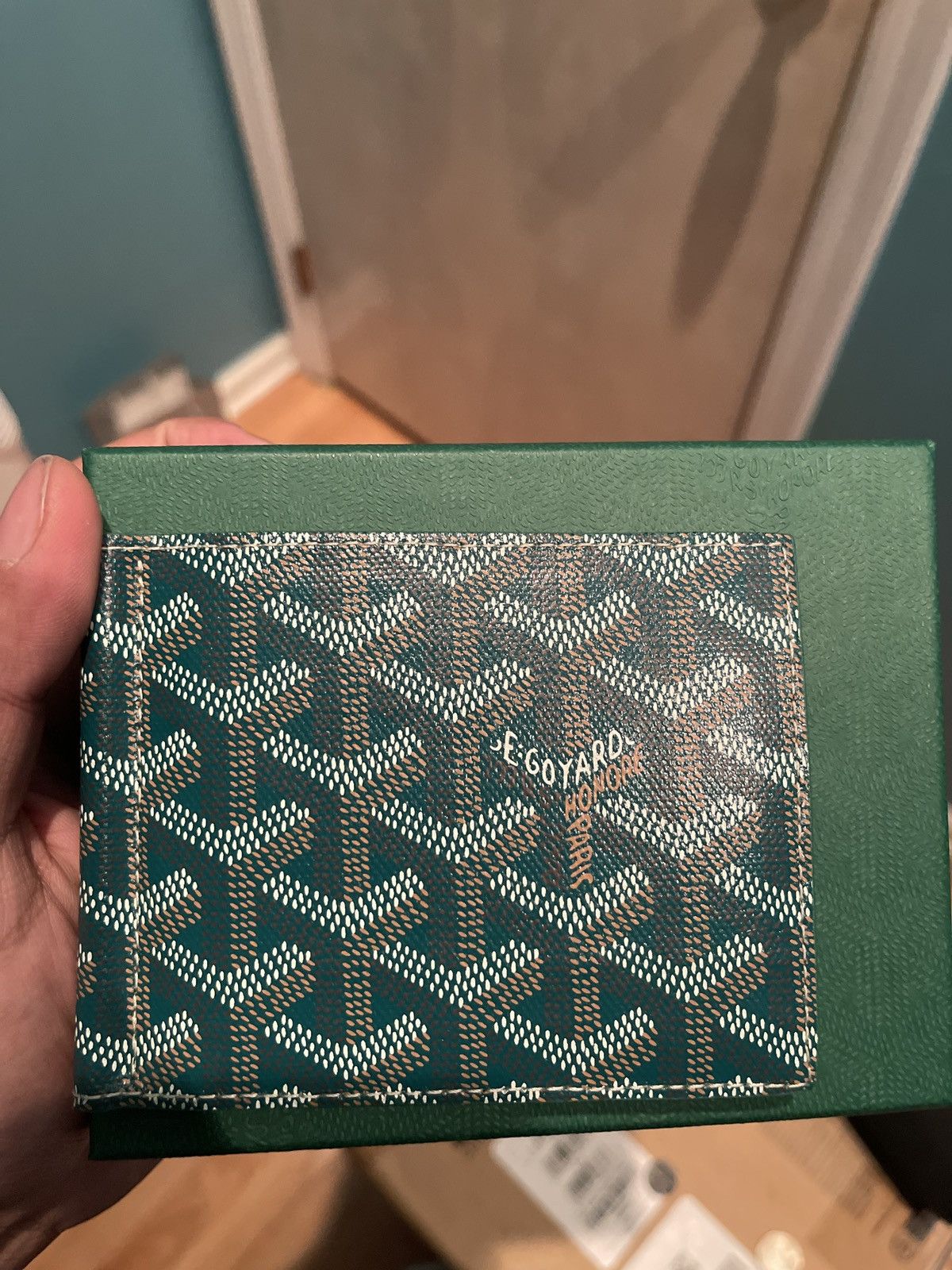 Goyard Goyard men’s bill fold green wallet bi fold card holder Size ONE SIZE - 1 Thumbnail