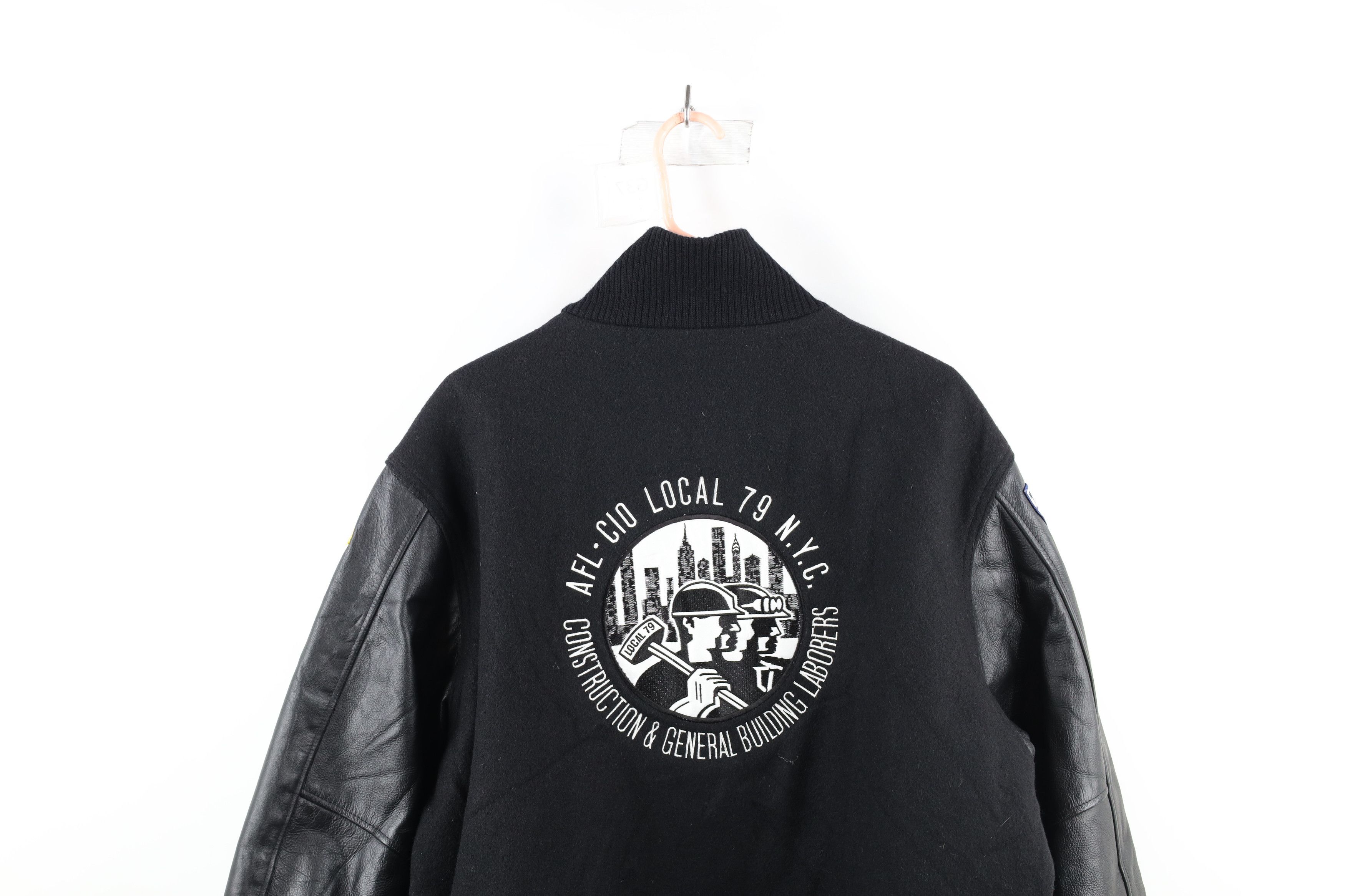 Vintage 90s Local 79 New York City Wool Varsity Jacket USA