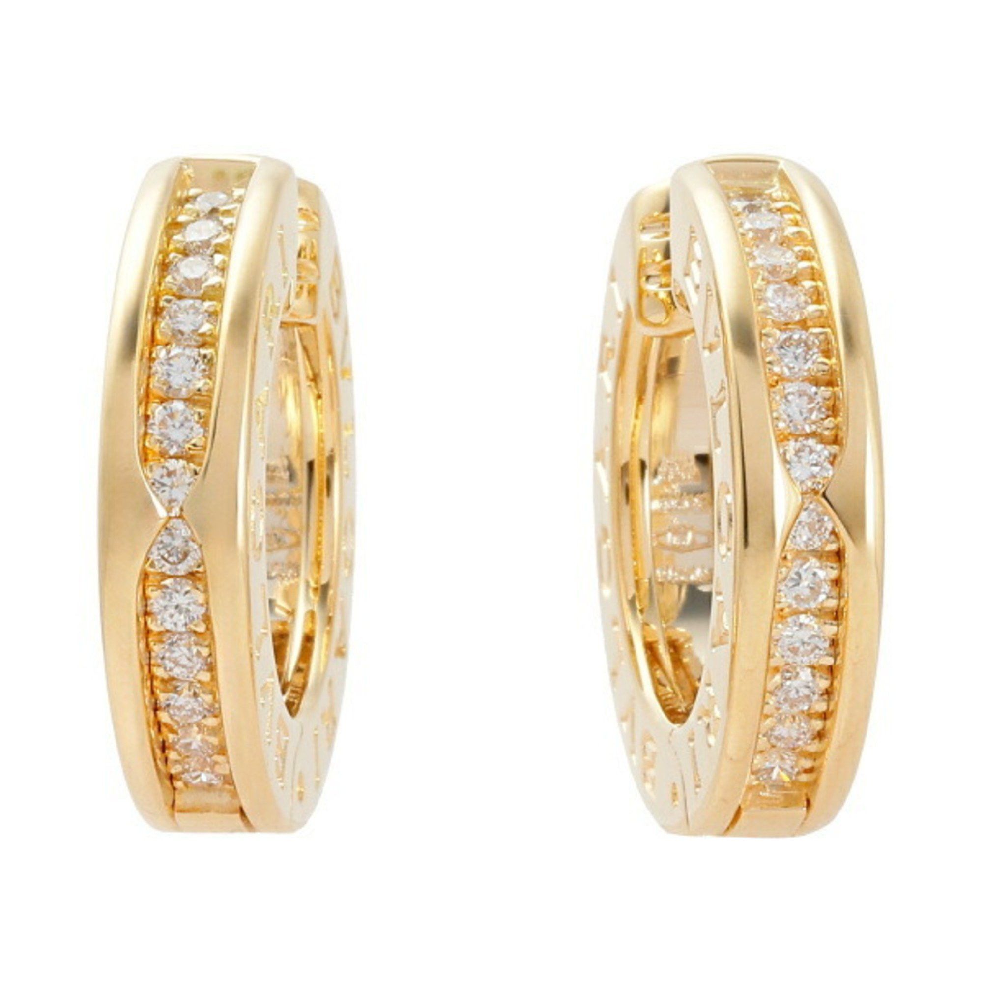 image of Bvlgari Bulgari B.zero1 Diamond K18Yg Yellow Gold Earrings, Women's