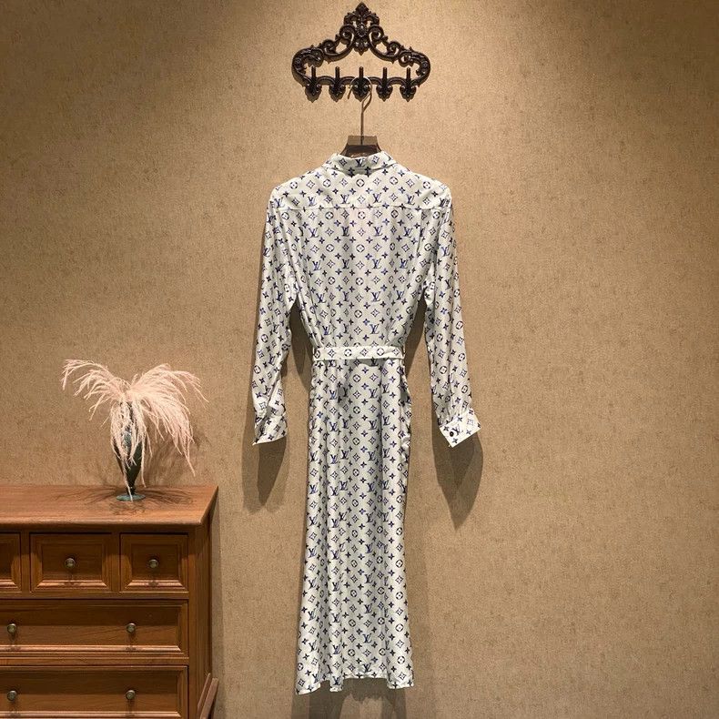 Louis Vuitton Louis Vuitton 25ss nautical blue and white silk presbyopic Size XS / US 0-2 / IT 36-38 - 3 Thumbnail