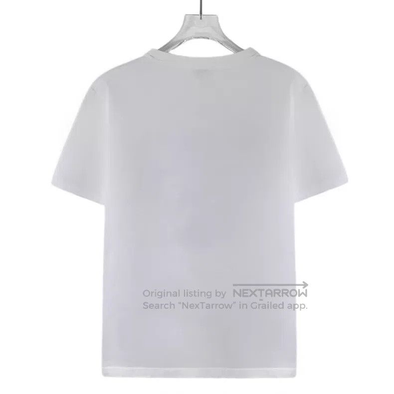 Loewe Loewe White Mosaic Logo Printed Cotton Short Sleeve T-Shir Size M / US 6-8 / IT 42-44 - 2 Thumbnail