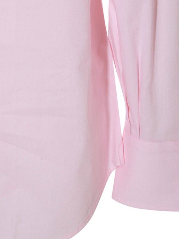 Brunello Cucinelli o1w1db10725 Basic Fit Shirt in Solid Pink Size US XL / EU 56 / 4 - 4 Thumbnail