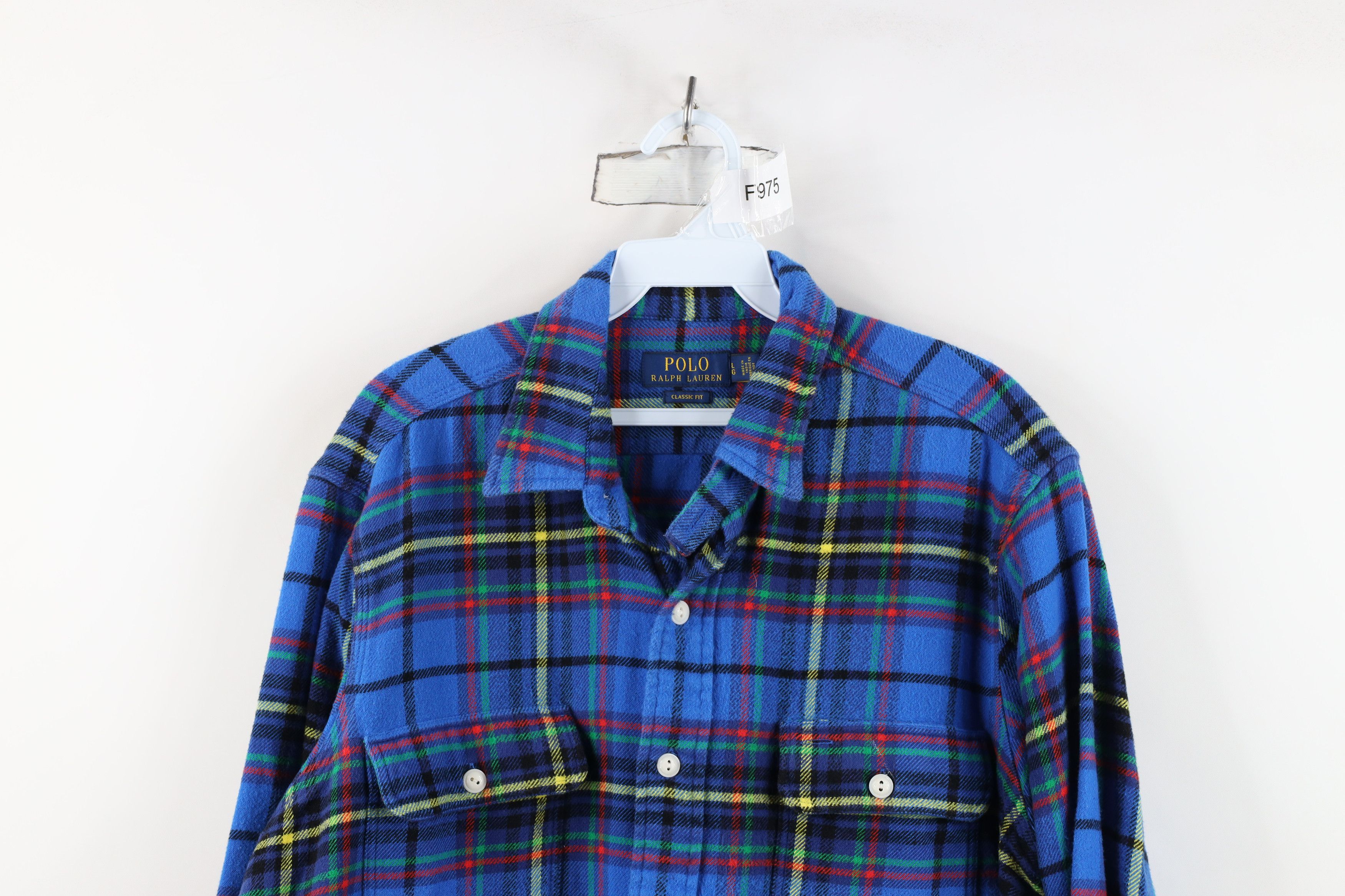 Ralph Lauren Vintage Ralph Lauren Plaid Flannel Collared Button Shirt Size US L / EU 52-54 / 3 - 2 Thumbnail