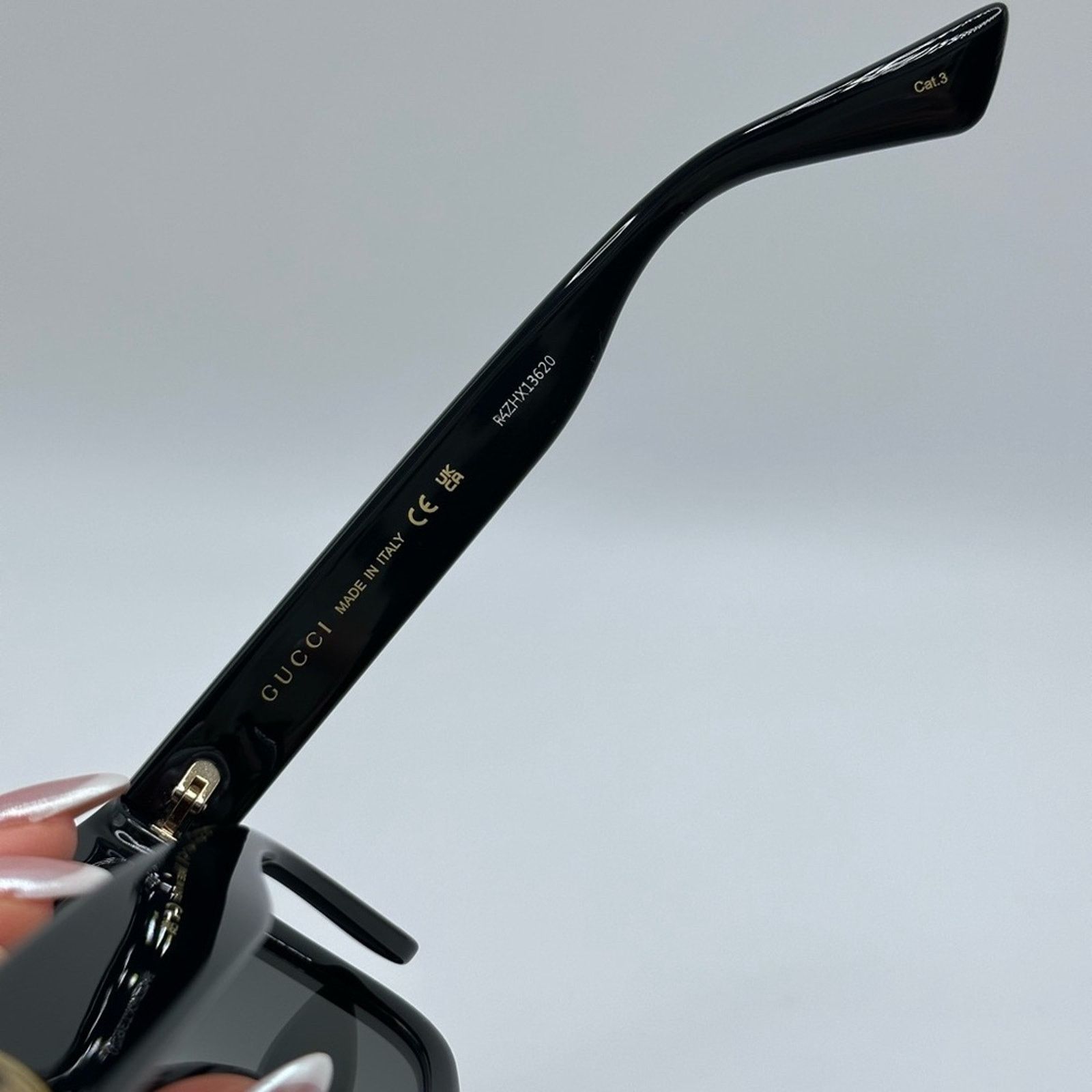 Gucci BRAND NEW GUCCI GG1338S 001 Black Smoke Women Sunglasses Size ONE SIZE - 7 Thumbnail