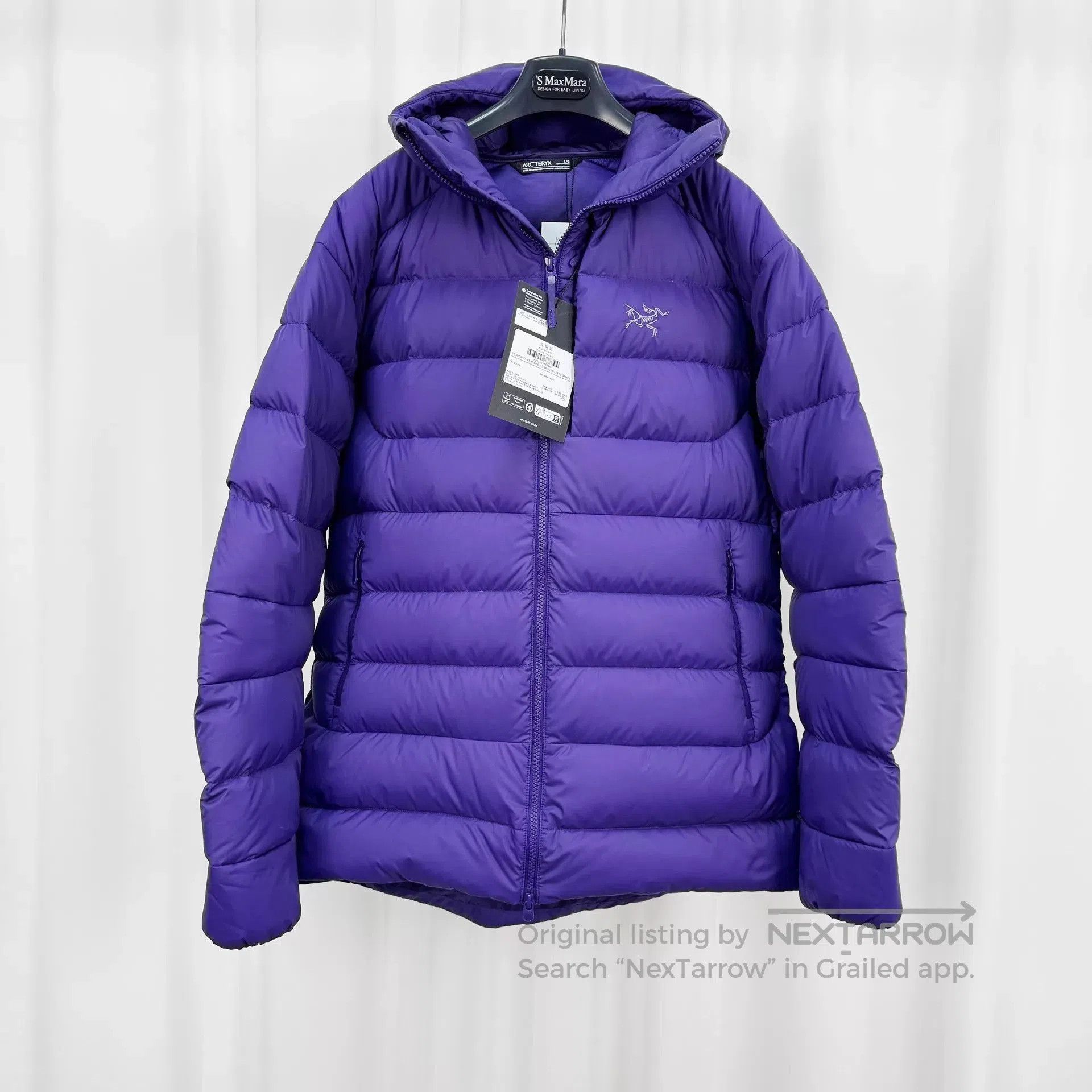 Arc'teryx Purple Hooded Puffer Jacket Size L. Size US L / EU 52-54 / 3 - 1 Thumbnail