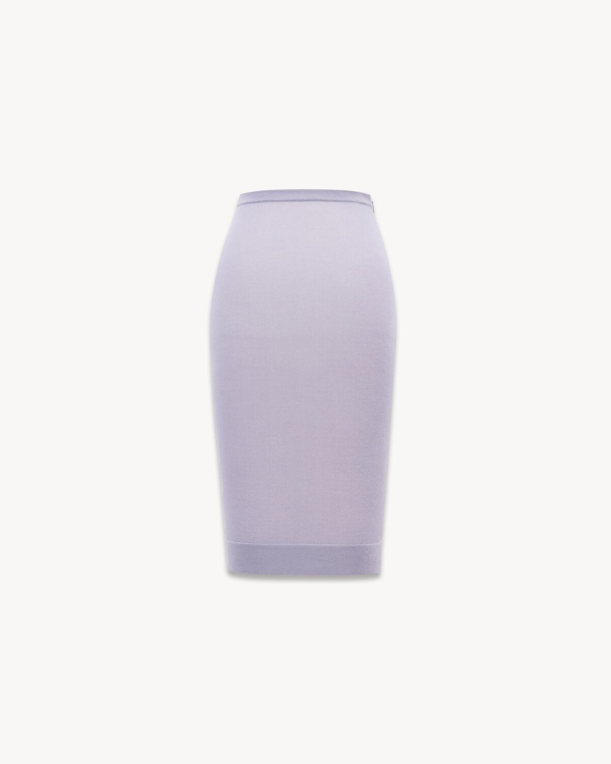 Saint Laurent Paris o1b1hav110525 799280 Pencil Skirt in Knit in Purple Size 26" / US 2 / IT 38 - 1 Thumbnail