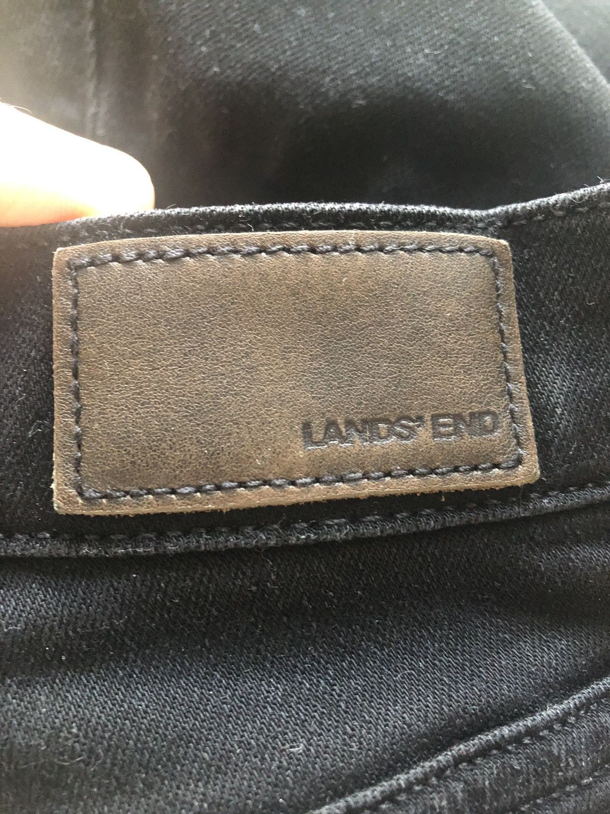 Lands' End × Vintage LANDS’ END VINTAGE QUALITY BLACK DENIM PANTS JEANS Size US 32 / EU 48 - 3 Thumbnail