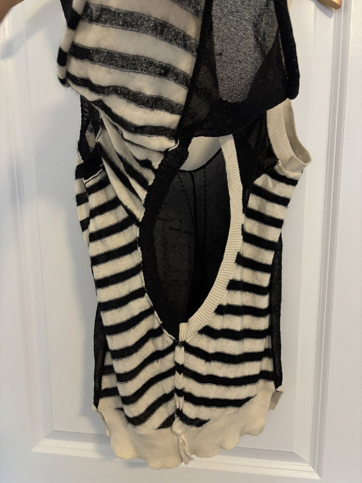 Junya Watanabe Junya Watanabe Black & White Striped Top Size M / US 6-8 / IT 42-44 - 5 Thumbnail