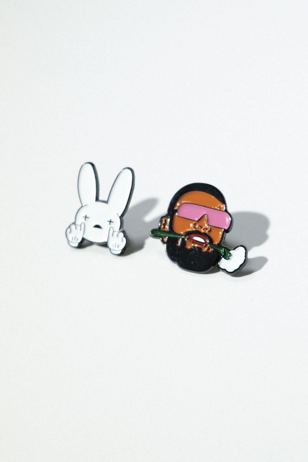 Other ad Bunny Logo Hip-Hop Enamel Pin Size ONE SIZE - 4 Thumbnail